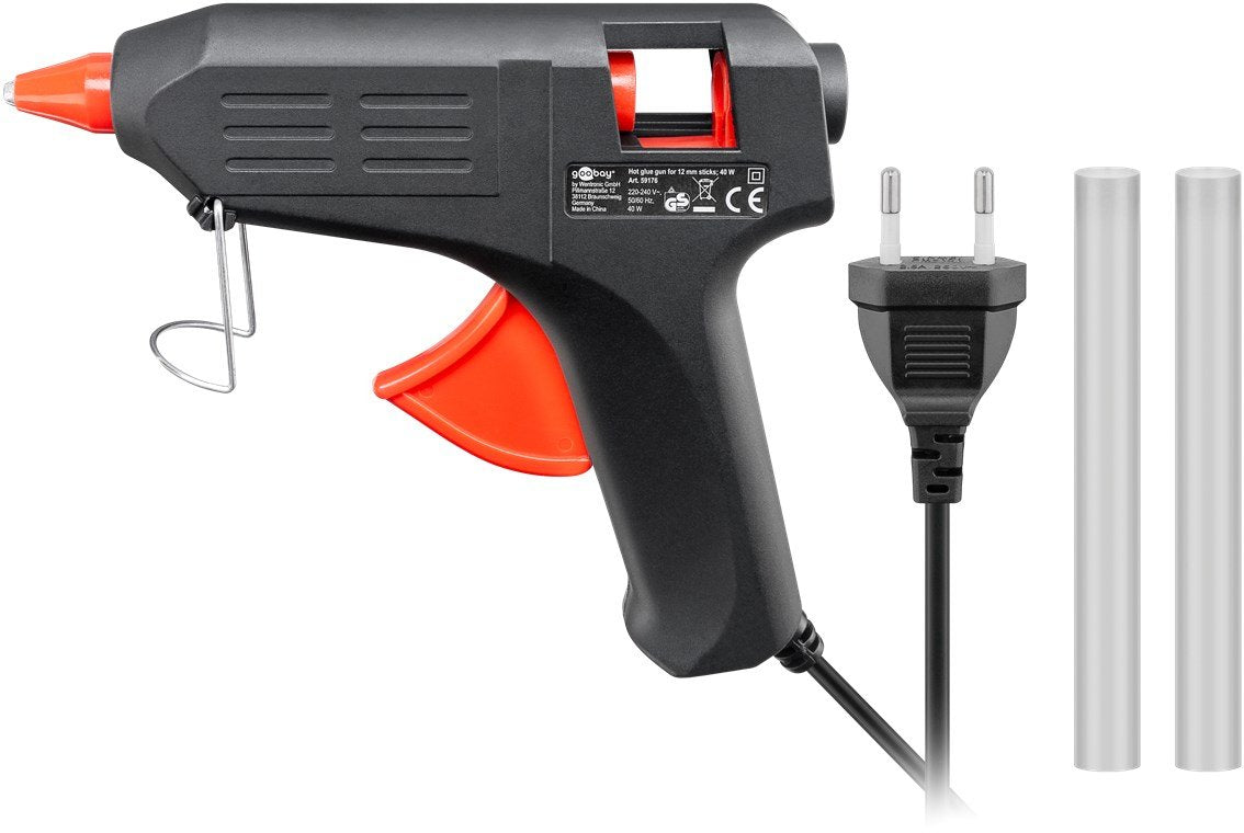 EAN 4040849591761 - Goobay 59176 pistola y lápiz de silicona caliente Pistola de cola termofusible Negro 20 W imagen 1