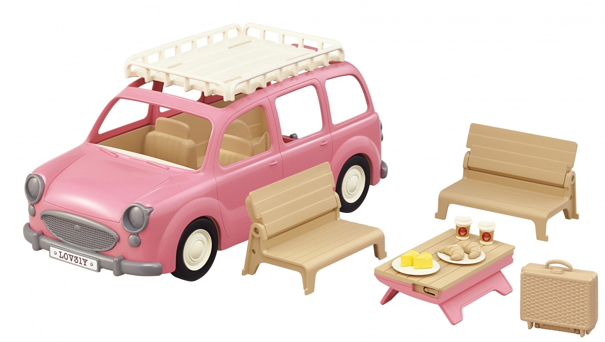 Epoch Sylvanian Families - Familienauto Con Picknickzubehör 5535