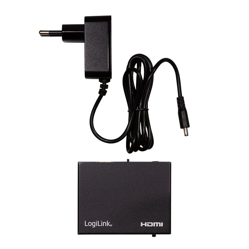 Extractor De Audio Logilink Hdmi, 2ch / 5.1ch, Spdif, 4k / 60hz, Negro.