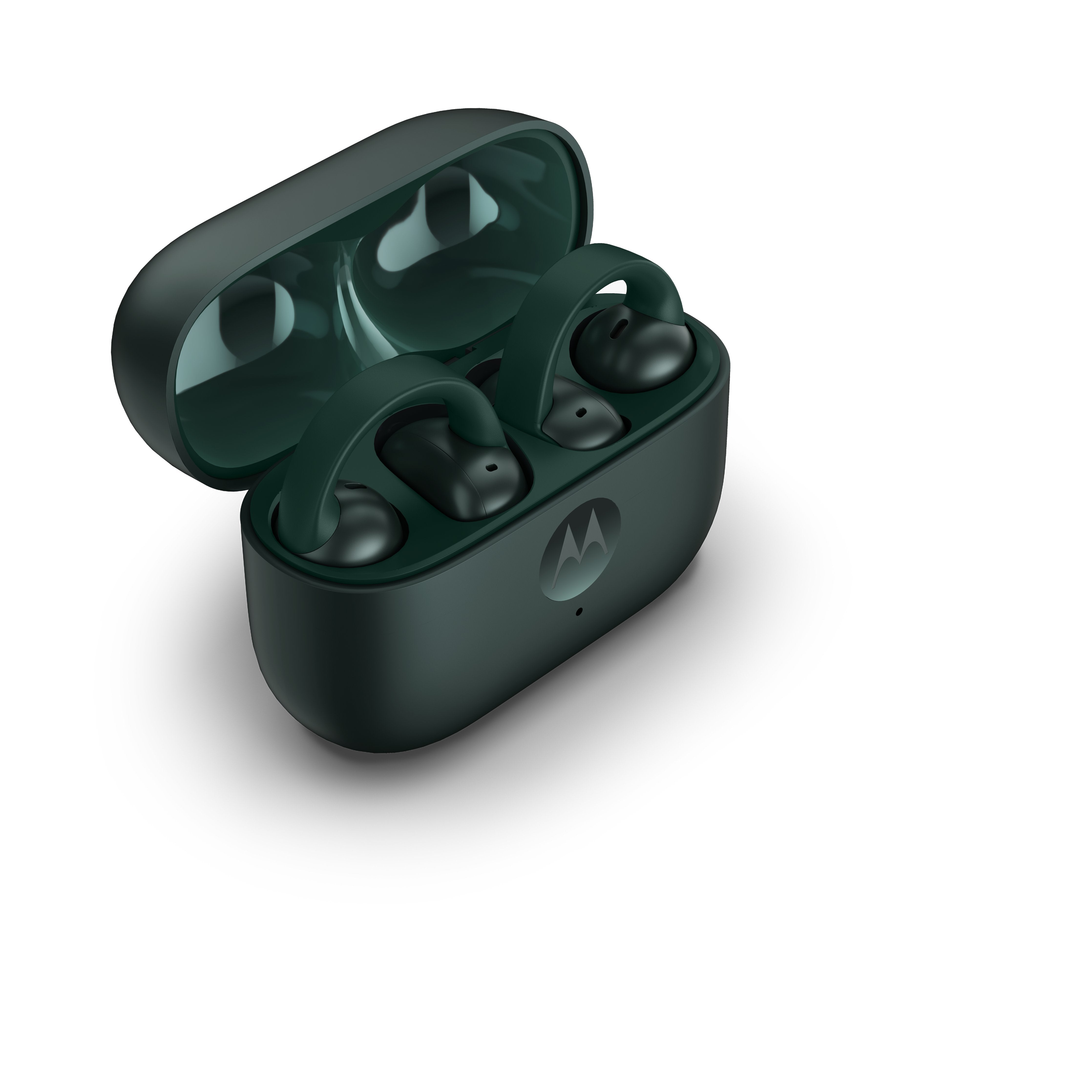 Auriculares Motorola Moto Buds Loop Inalámbricos Con Micro En Oreja Con Clip Bluetooth Verde De Trekking
