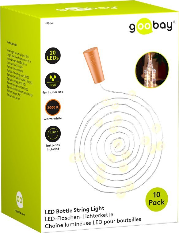Goobay 49854 Iluminación Decorativa Figura Iluminada Decorativa 20 Bombilla(S) Led