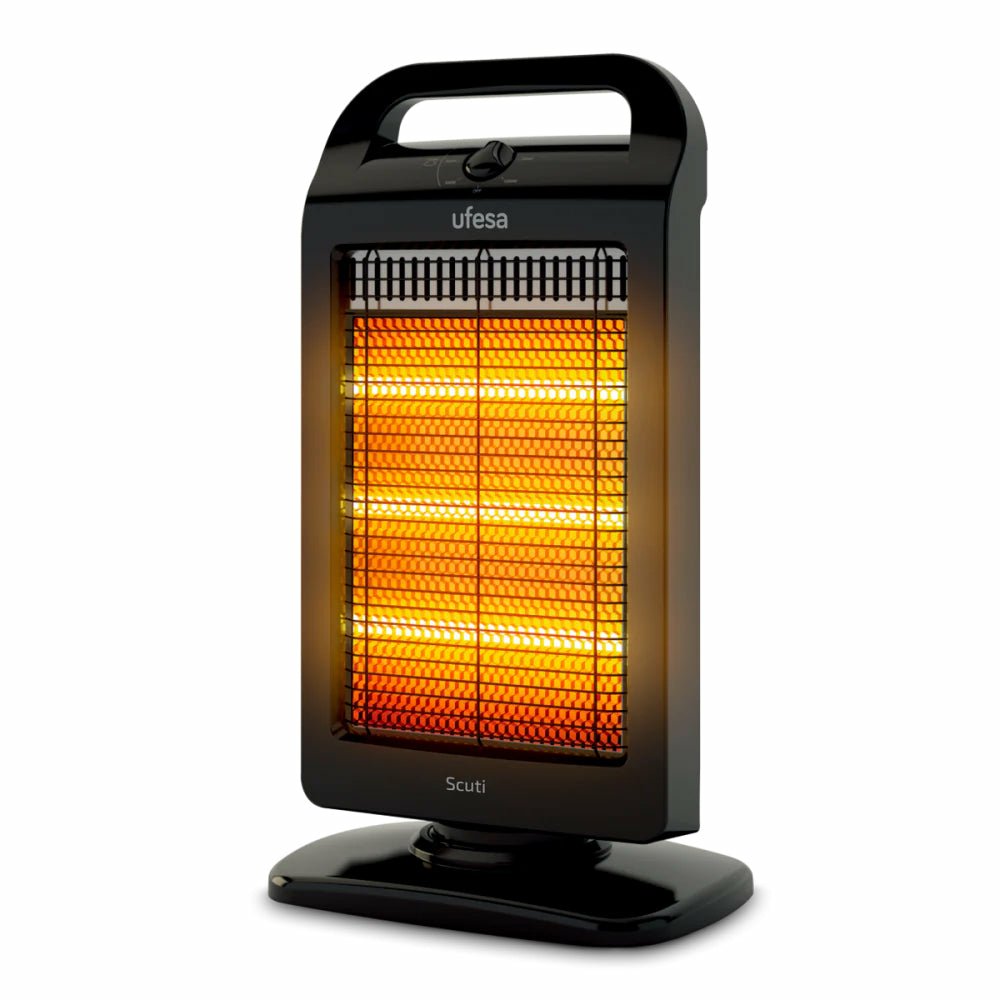 EAN 8422160055119 - Ufesa Scuti Interior Negro 1200 W Calefactor eléctrico halógeno imagen 1