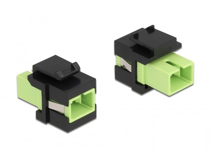 Keystone Modul Sc Simplex Buchse Zu Sc Simplex Buchse Lindgrün Schwarz