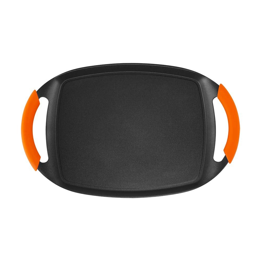 Orbegozo Gdb 3600 Plancha Grill De Aluminio Fundido - Recubrimiento De Piedra Antiadherente - Asas De Goma Extraibles -