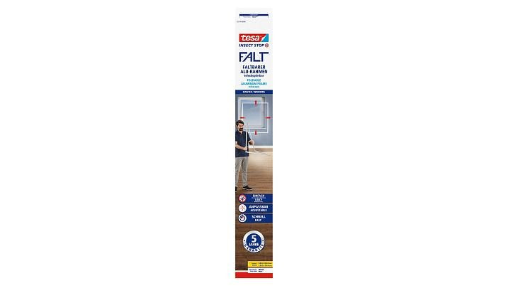 Tesa Mosquitera Alu Falt Emructura Plegable 1,4x1,4m Blanco