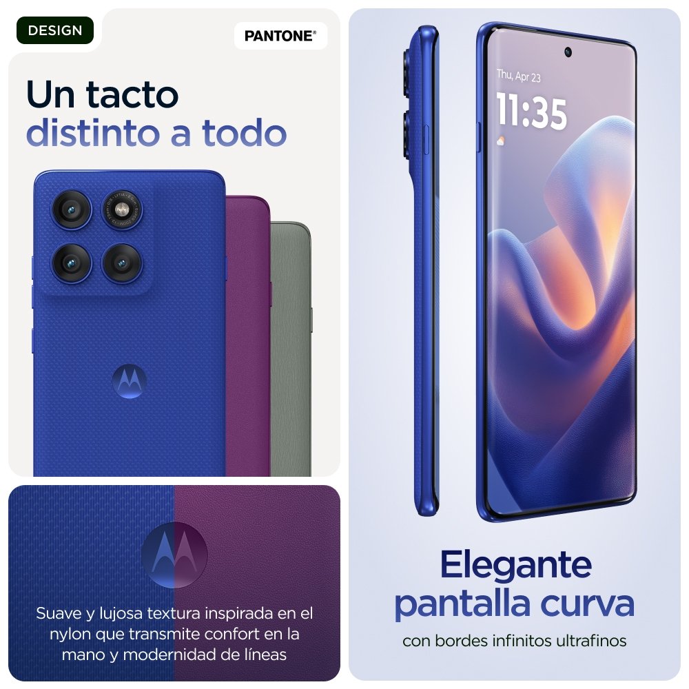 Motorola Edge 60 Pro 6.67" Sim Doble Android 15 5g Usb Tipo C 12 Gb 512 Gb 6000 Mah Azul