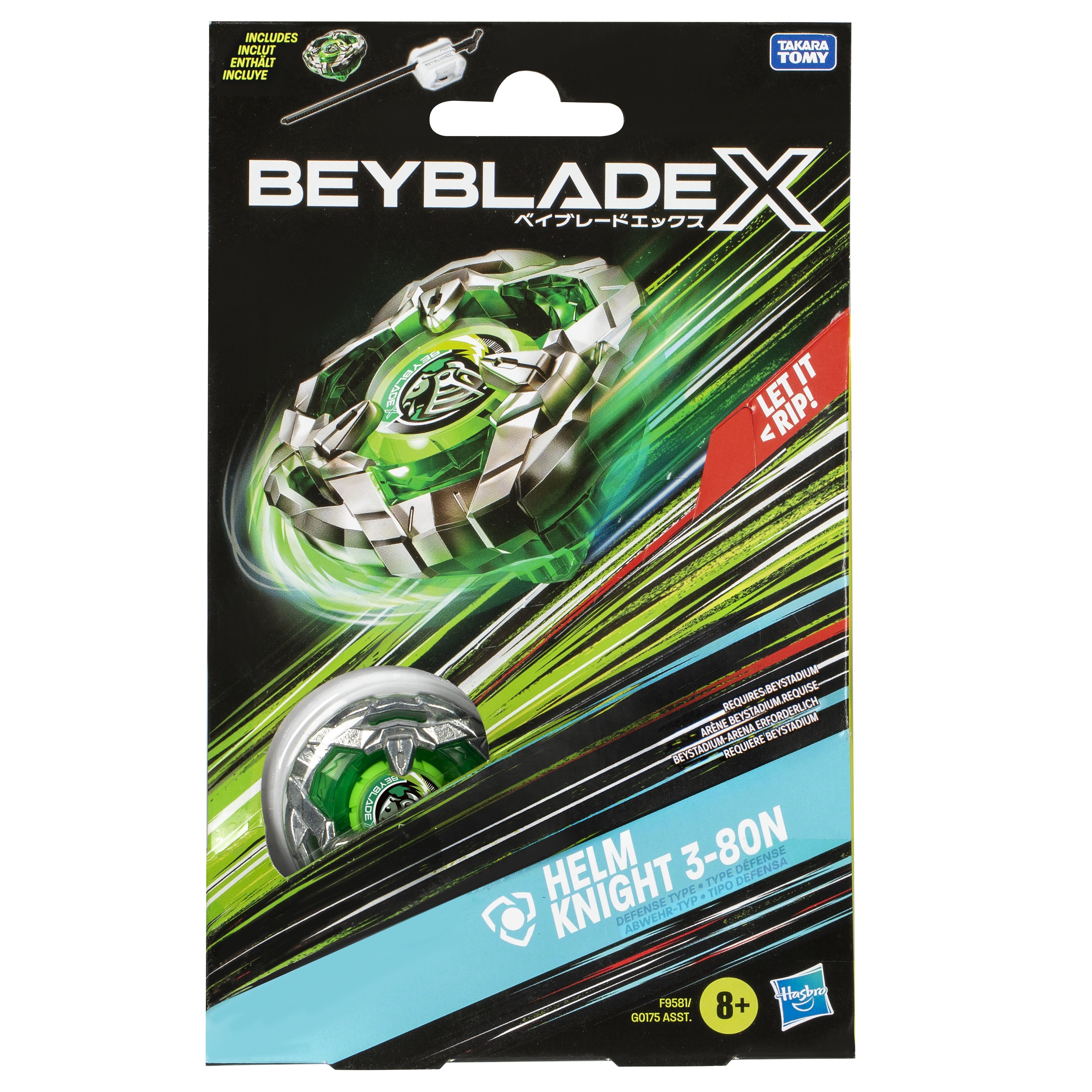 Juego Kit Inicial Sword Dran 3-60f Beyblade X Surtido