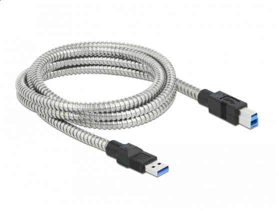 Delock Usb 3.2 Gen 1 Cable Typ-A Macho A Typ-B Macho Con Metallmantel 2 M