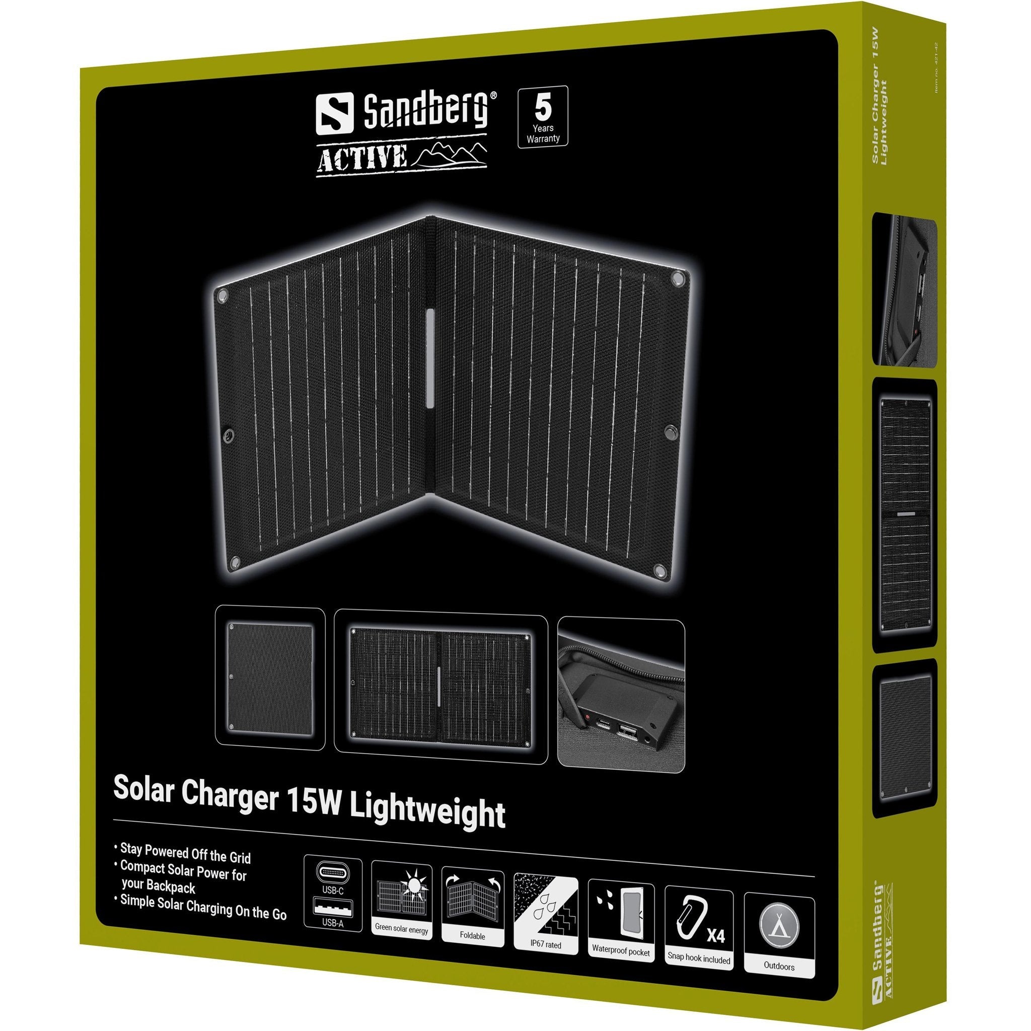 Solar Charger 15w Lightweight