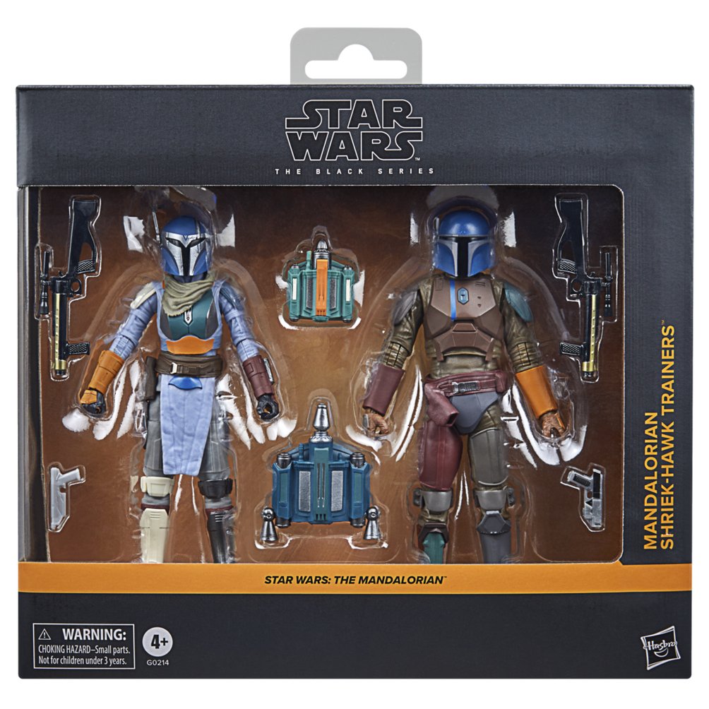 Set 2 Figuras Hasbro Star Wars The Black Series The Mandalorian Shriek Hawk Trainers