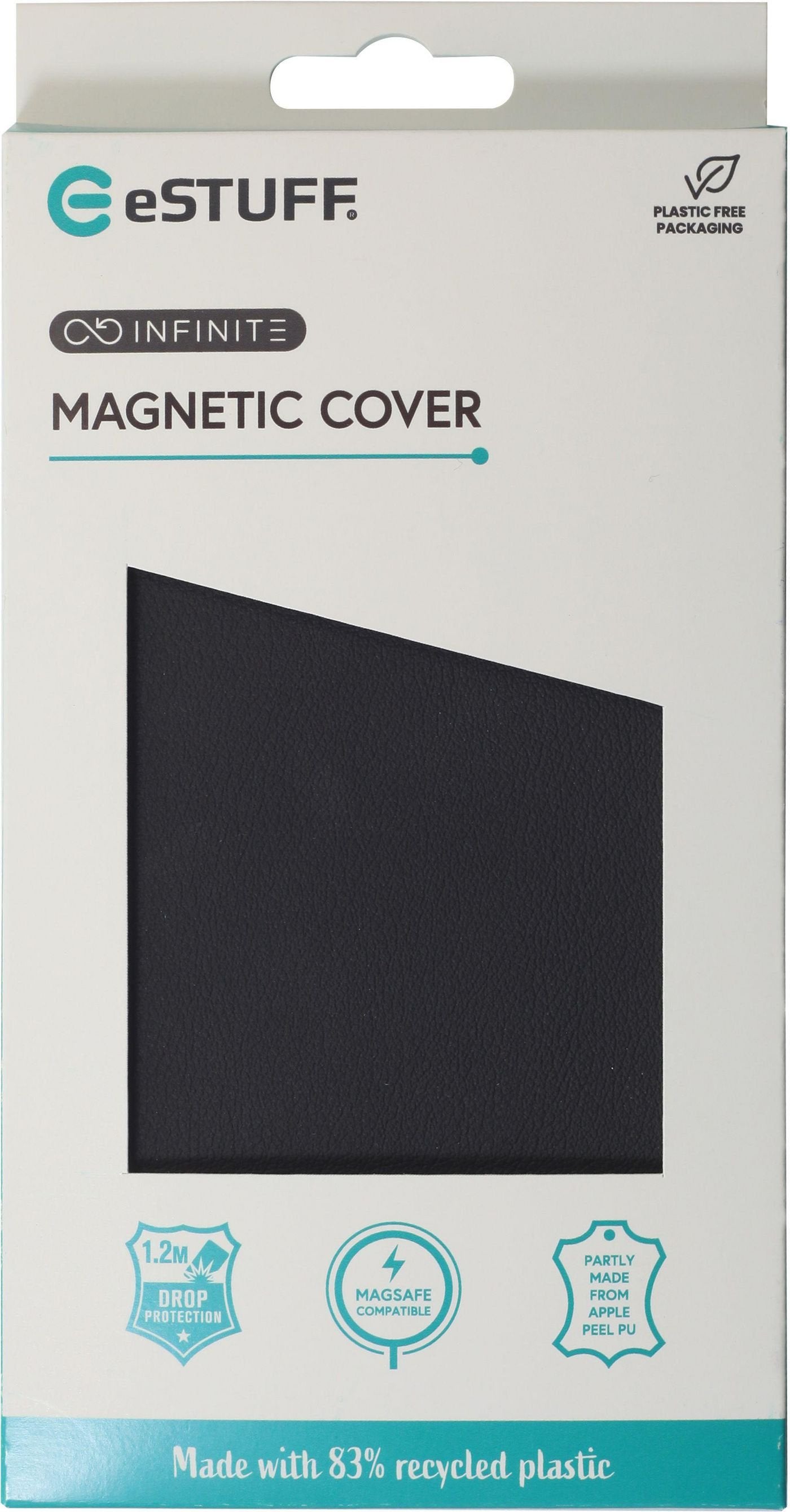 Infinite Venice Iphone 16 Black Leather Magnetic Cover.