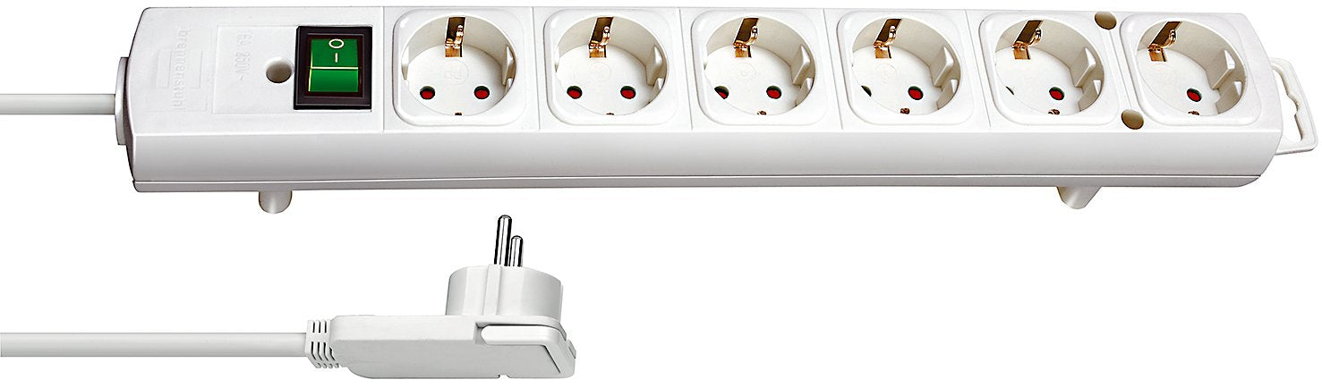 EAN 4007123641109 - Brennenstuhl 1153320100 base múltiple 2 m 6 salidas AC Interior Blanco imagen 1