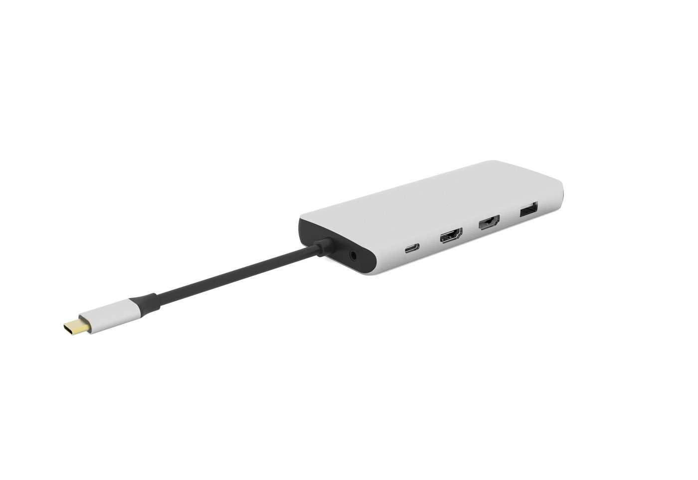 EAN 5704174098577 - eSTUFF ES623009 hub de interfaz USB 3.2 Gen 1 (3.1 Gen 1) Type-C 5000 Mbit/s Gris imagen 2