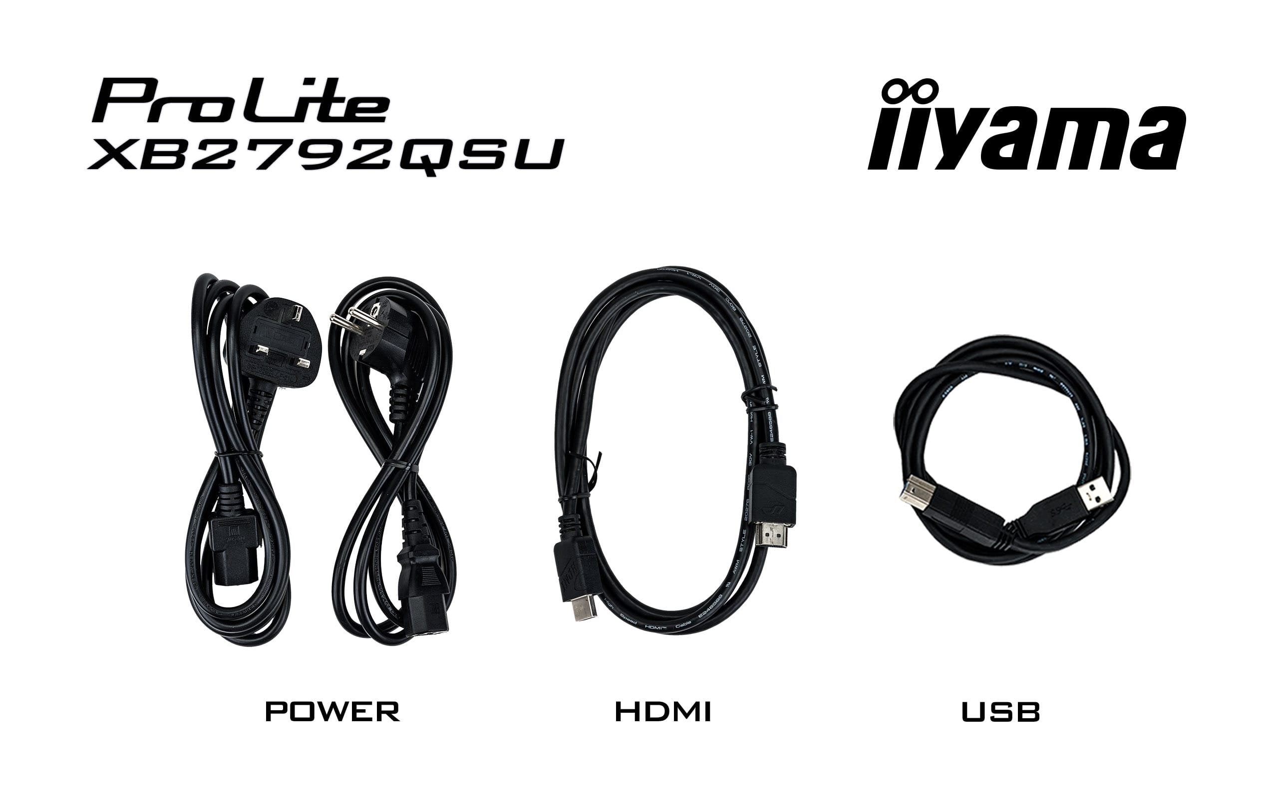 Iiyama Prolite Xb2792qsu-B1 (68.6 Cm (27 Zoll), Negro (Matt), Qhd, Ips, Hdmi, Dp, Usb-Hub, 120hz Panel) Xb2792qsu-B1