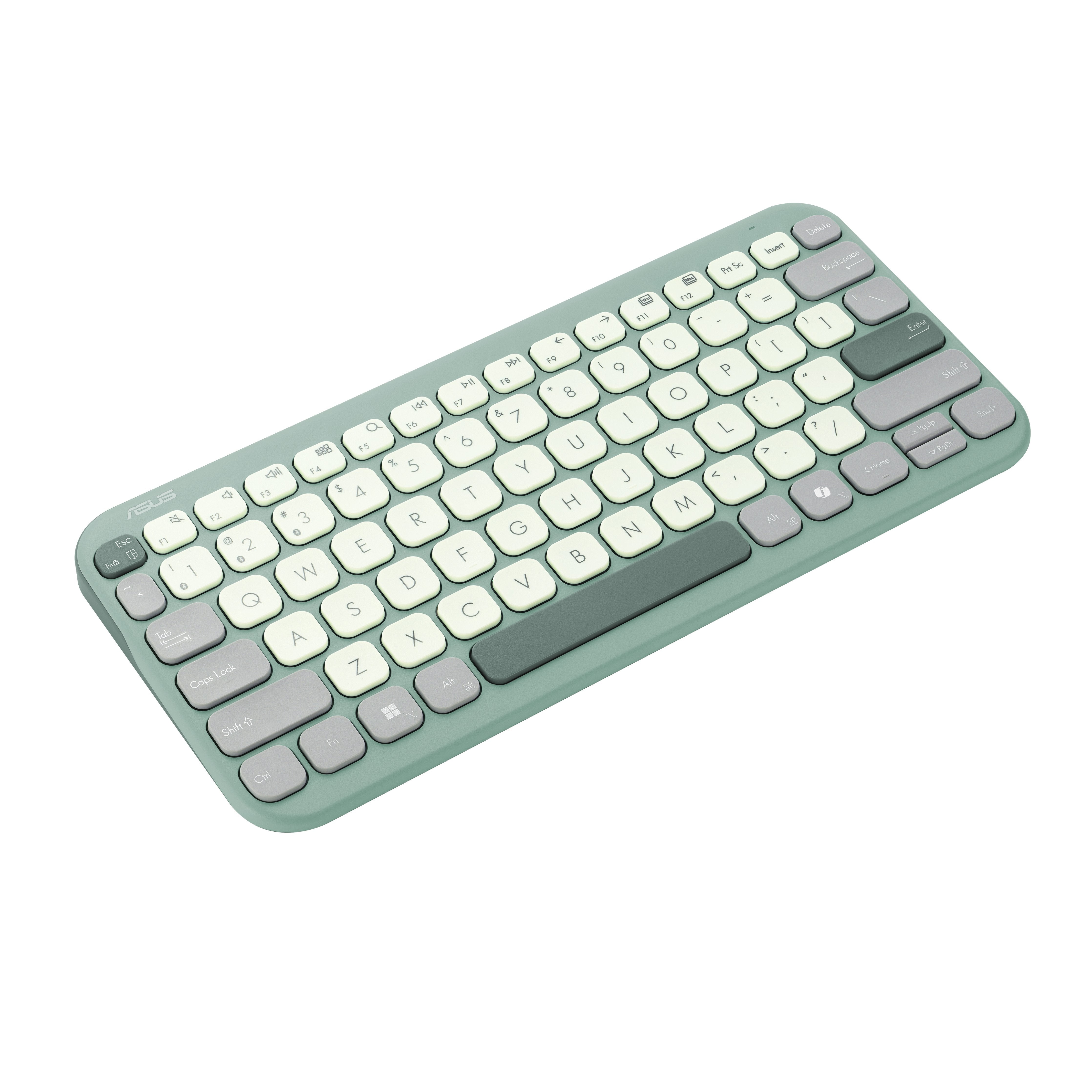 Teclado Inalámbrico Asus Marshmallow Kw100 Verde
