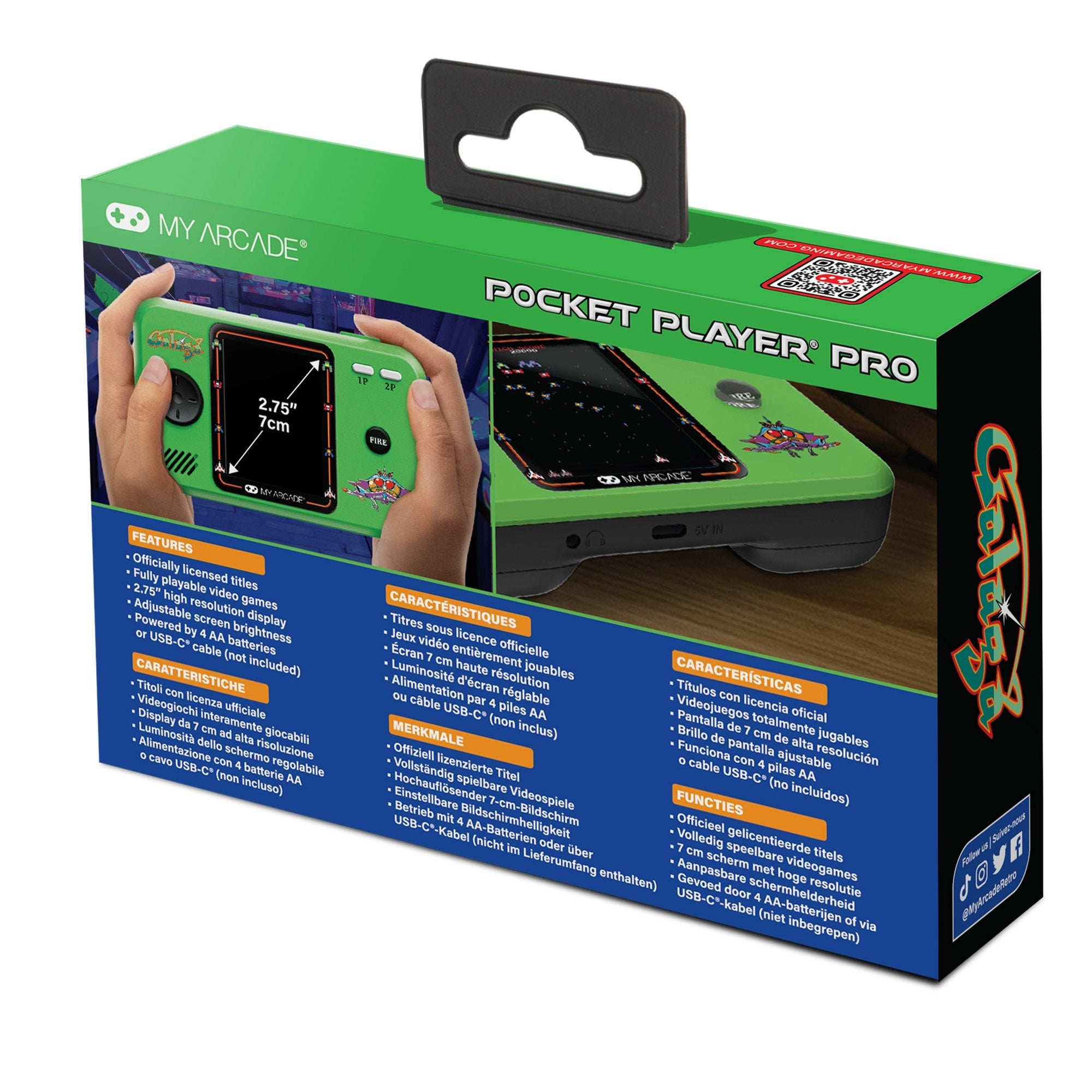 EAN 845620041992 - My Arcade GALAGA Pocket Player Pro videoconsola portátil 6,98 cm (2.75") Multicolor imagen 7