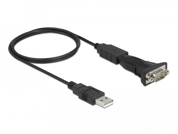Delock Adaptador Usb 2.0 Typ-A A 1 X Seriell Rs-232 D-Sub 9 Pin Macho