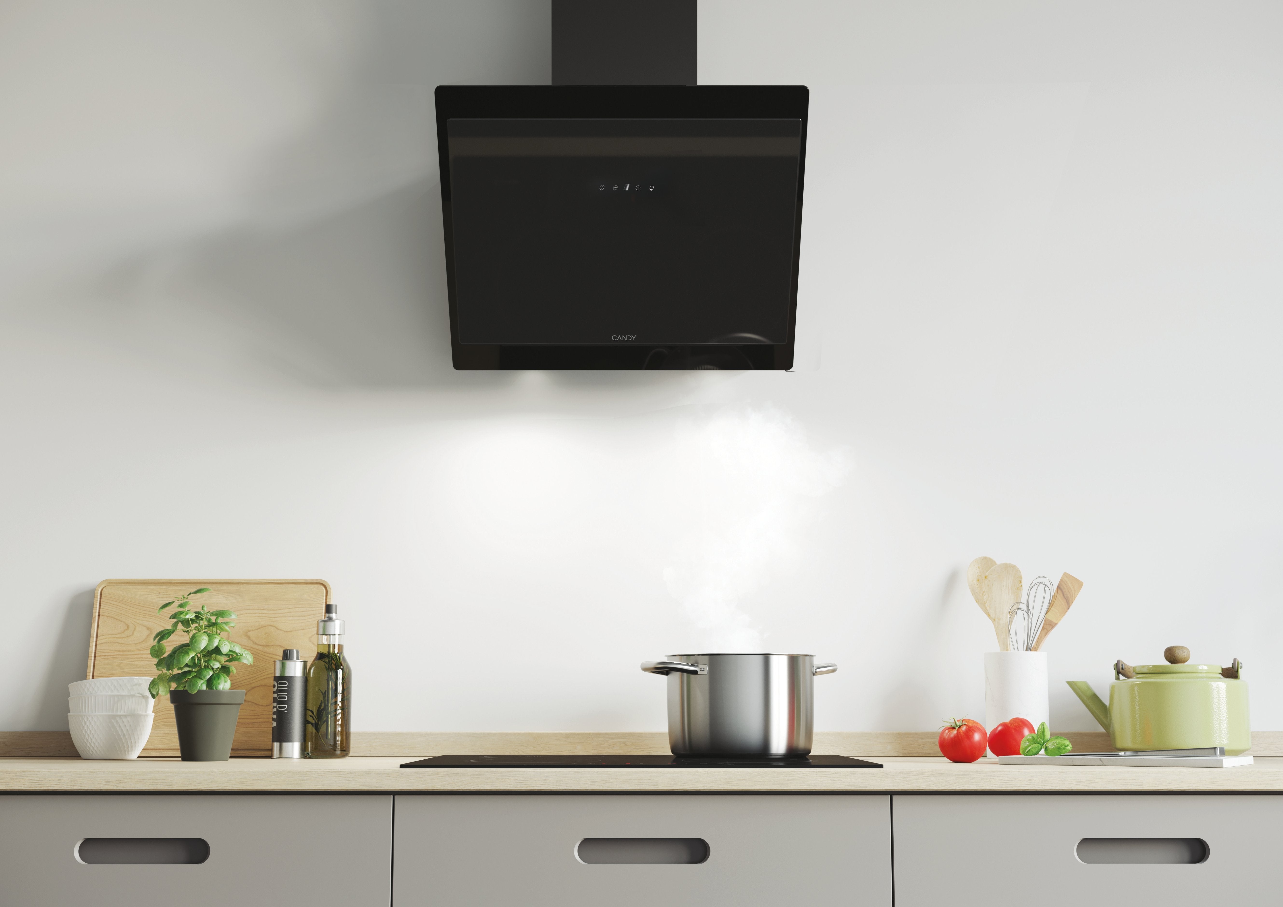 EAN 8016361920828 - Candy Décor CVMA60N De pared Negro 498 m³/h imagen 4