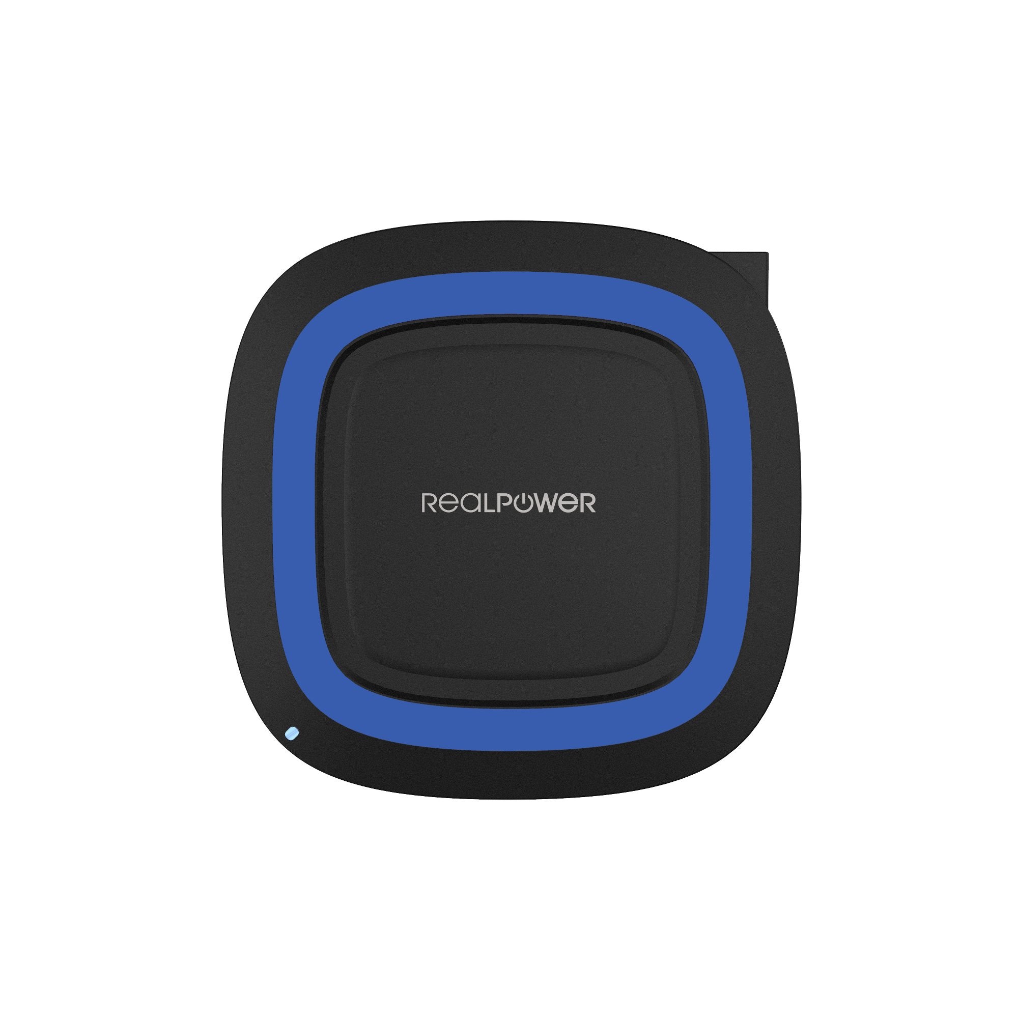 Realpower Freecharger-10 Negro/Azul, Estación De Carga Inalámbrica Qi