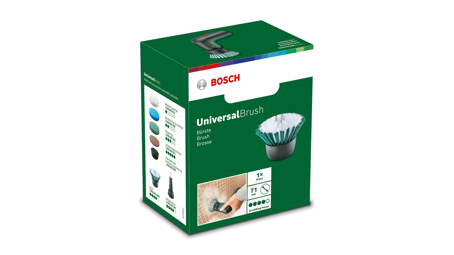 Cepillo De Limpieza Bosch Para Bricolaje Y Jardín, Para Universalbrush 1600a023kw