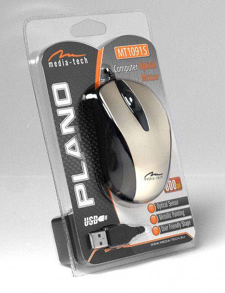 EAN 5900882856687 - Media-Tech Plano ratón Oficina USB tipo A Óptico 800 DPI imagen 2