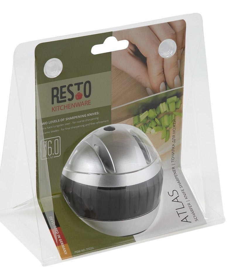 EAN 4260403577240 - Resto Kitchenware 95220 afilador de cuchillo Afilador de cuchillos de discos Negro, Plata imagen 10