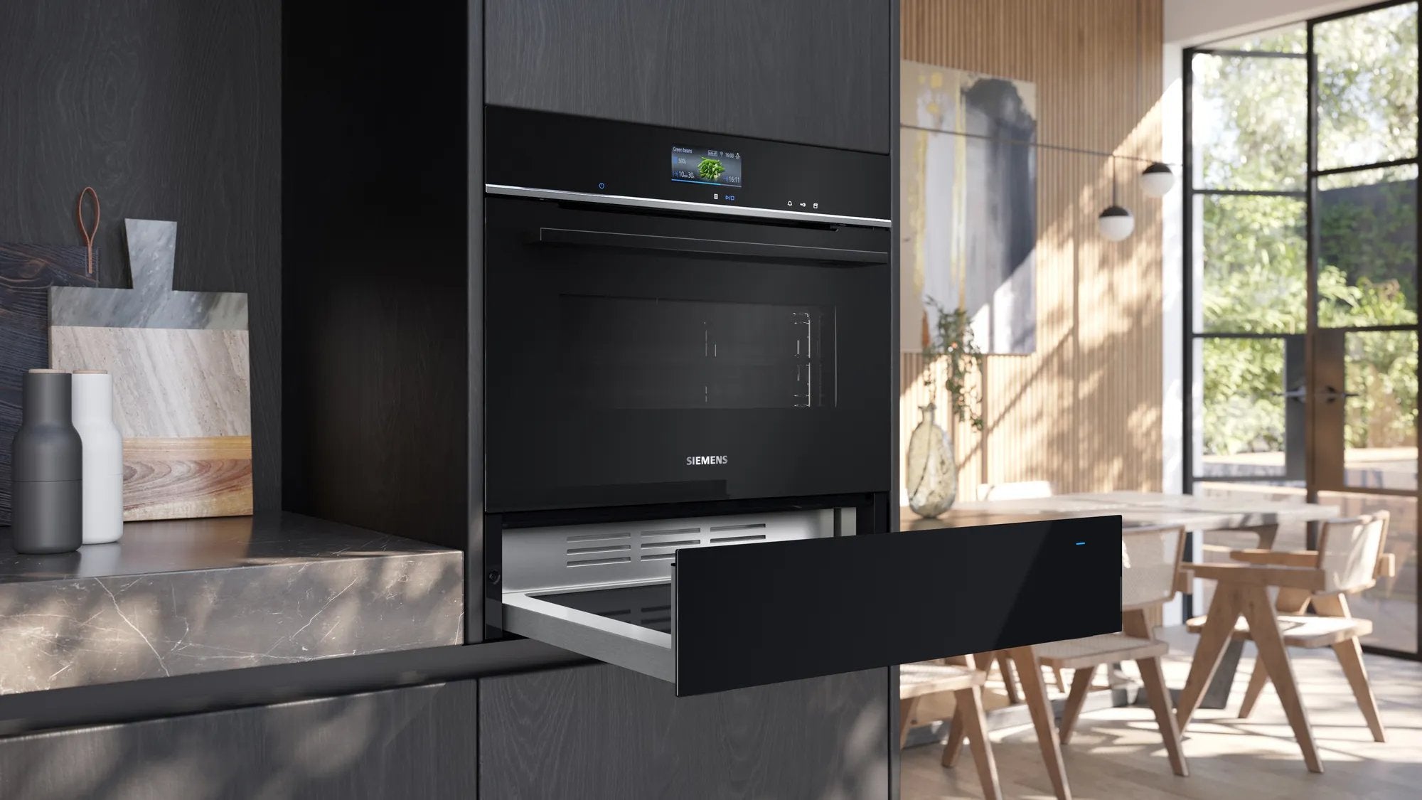 EAN 4242003900123 - Siemens iQ700 BI710C1B1 cabinete de calefacción 20 L 12 cubiertos 820 W Acero inoxidable imagen 4