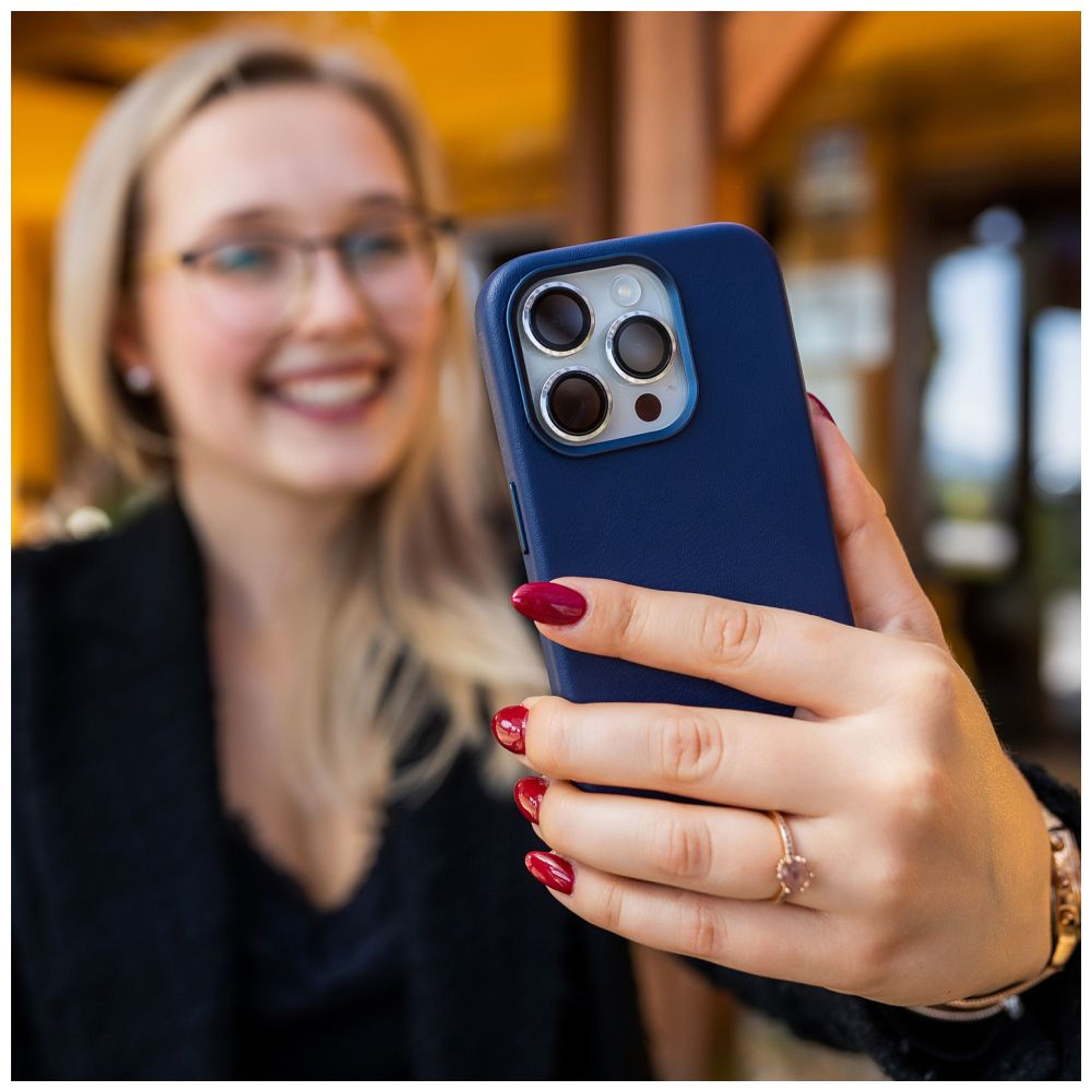 Fixed Magleather For Apple Iphone 16, Blue