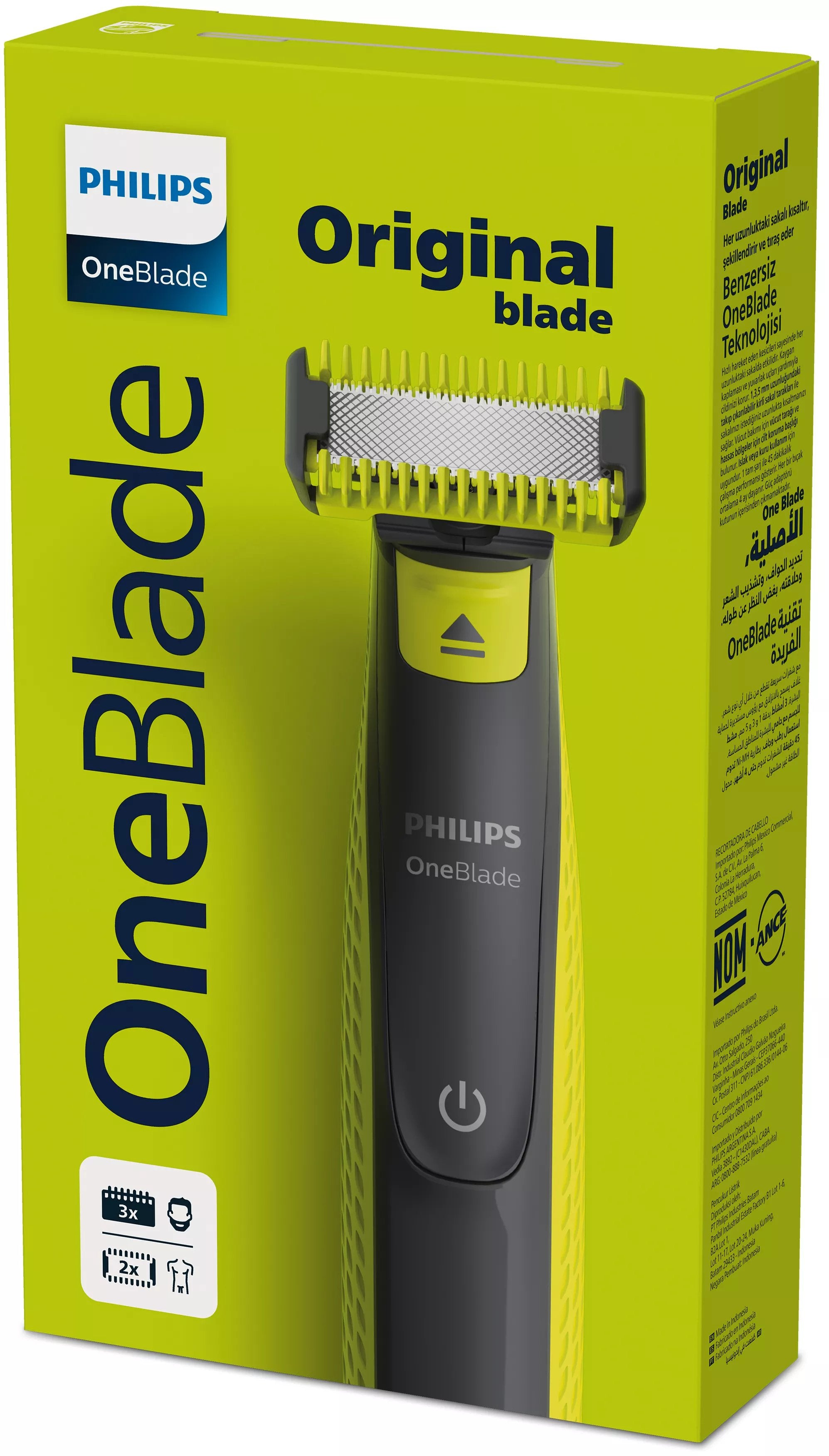 EAN 8720689013949 - Philips Norelco OneBlade QP2824/10 afeitadora Máquina de afeitar de láminas Recortadora Gris, Cal imagen 2