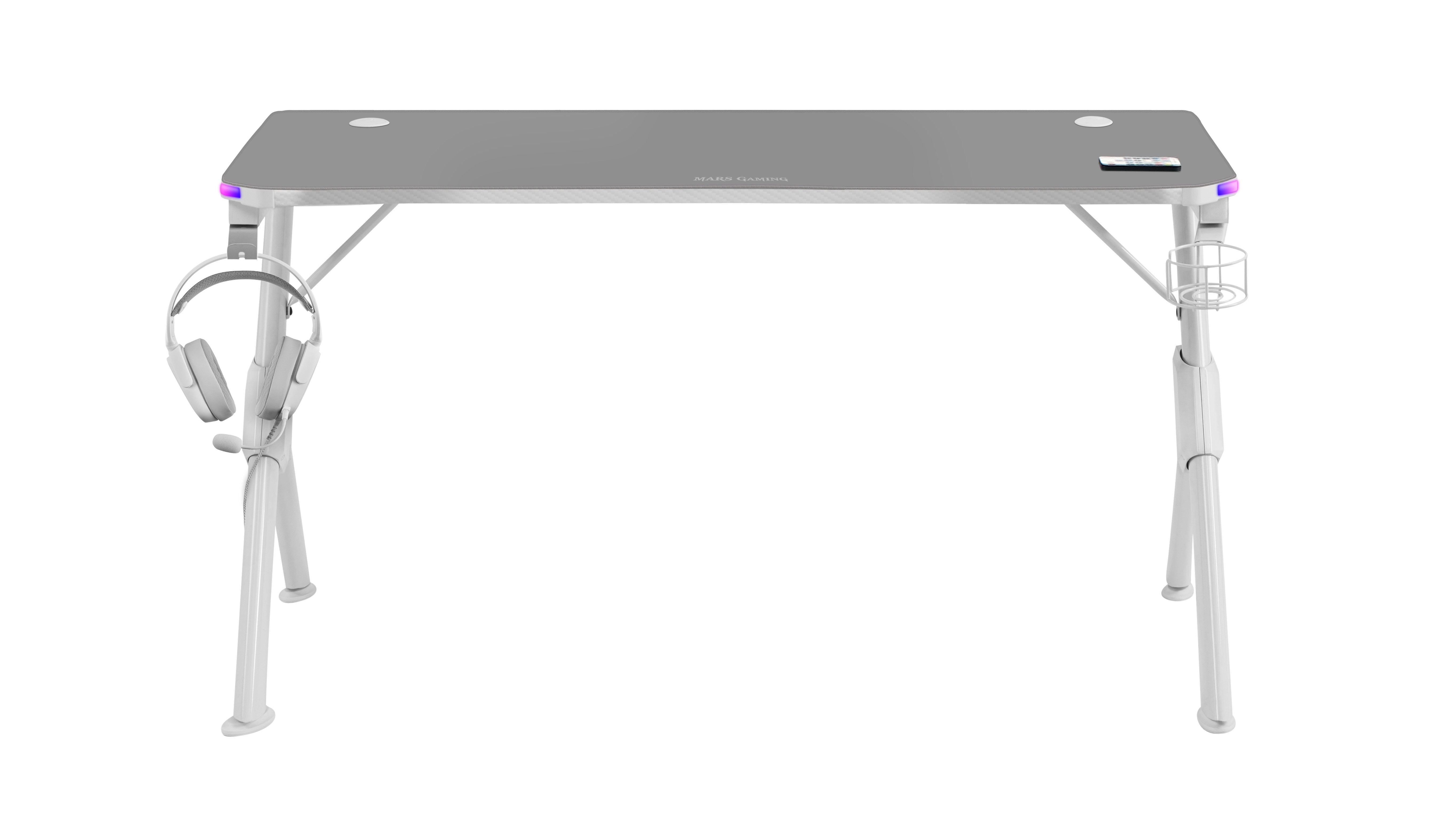 Mesa Gaming Mars Gaming Mgd140rgb 140 X 60 X 75cm Blanca