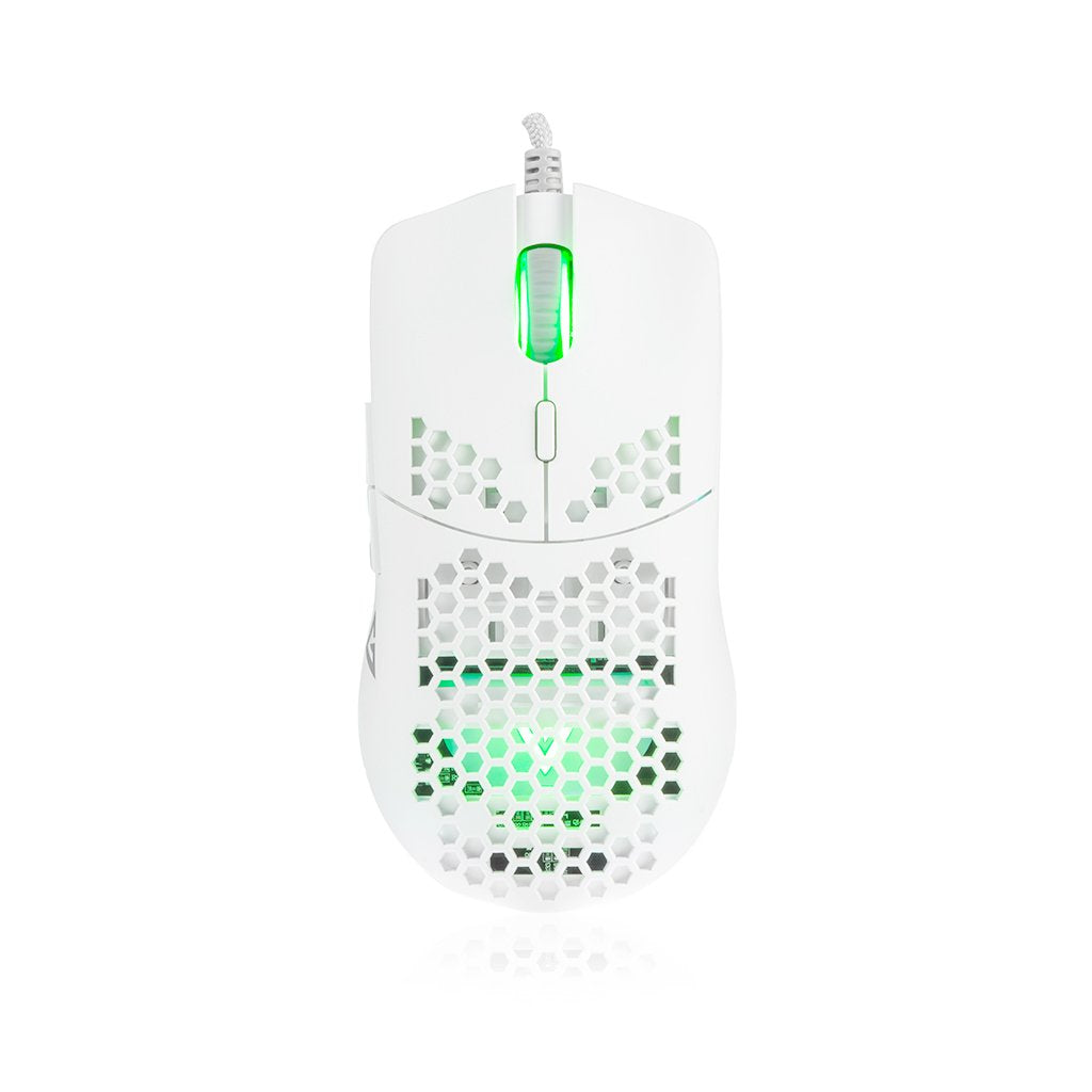 Raton Gaming Modecom Volcano Shinobi 3327 Con Cable Blanco - M-Mc-Shinobi-3327-200
