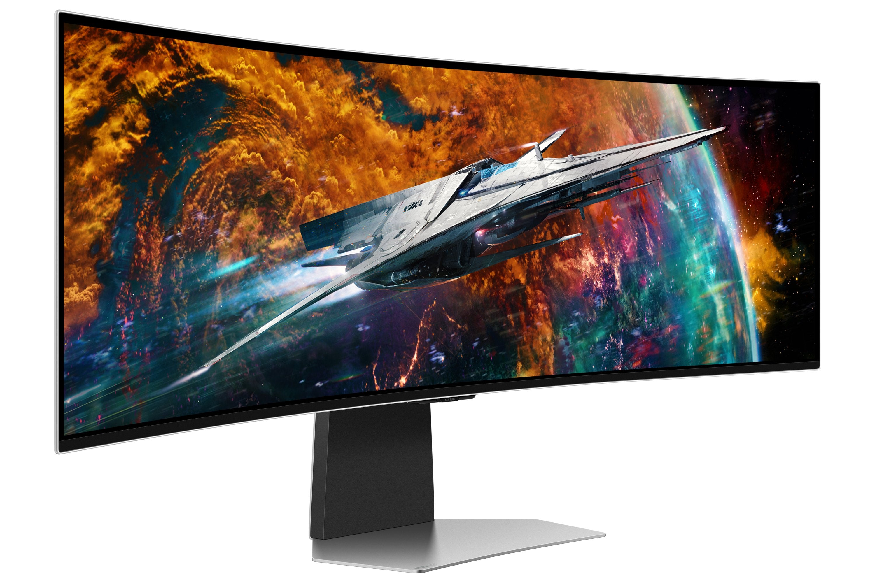 EAN 8806094972566 - Samsung G95SC pantalla para PC 124,5 cm (49") 5120 x 1440 Pixeles Dual QHD OLED Plata imagen 8