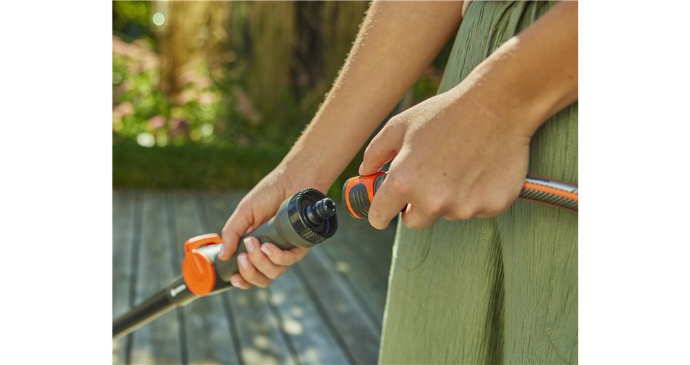 Set De Lavado Gardena Cleansystem Suave Con Mango S, Cepillo Gris/Turquesa, Anchura Útil 27 Cm 18826-20