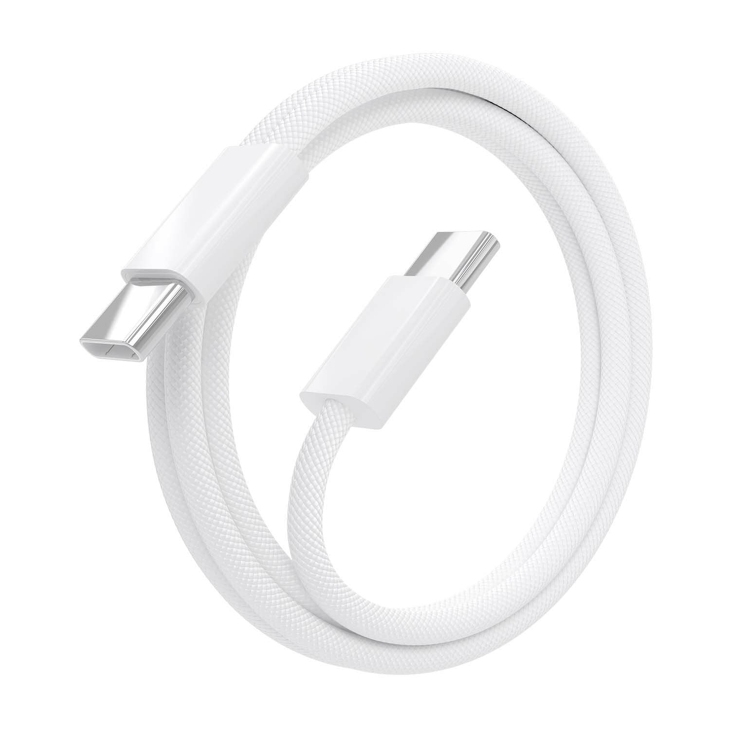 Aisens Cable Usb 2.0 3a 60w Apple - Tipo Usb-C/M-Usb-C/M - 1m - Blanco