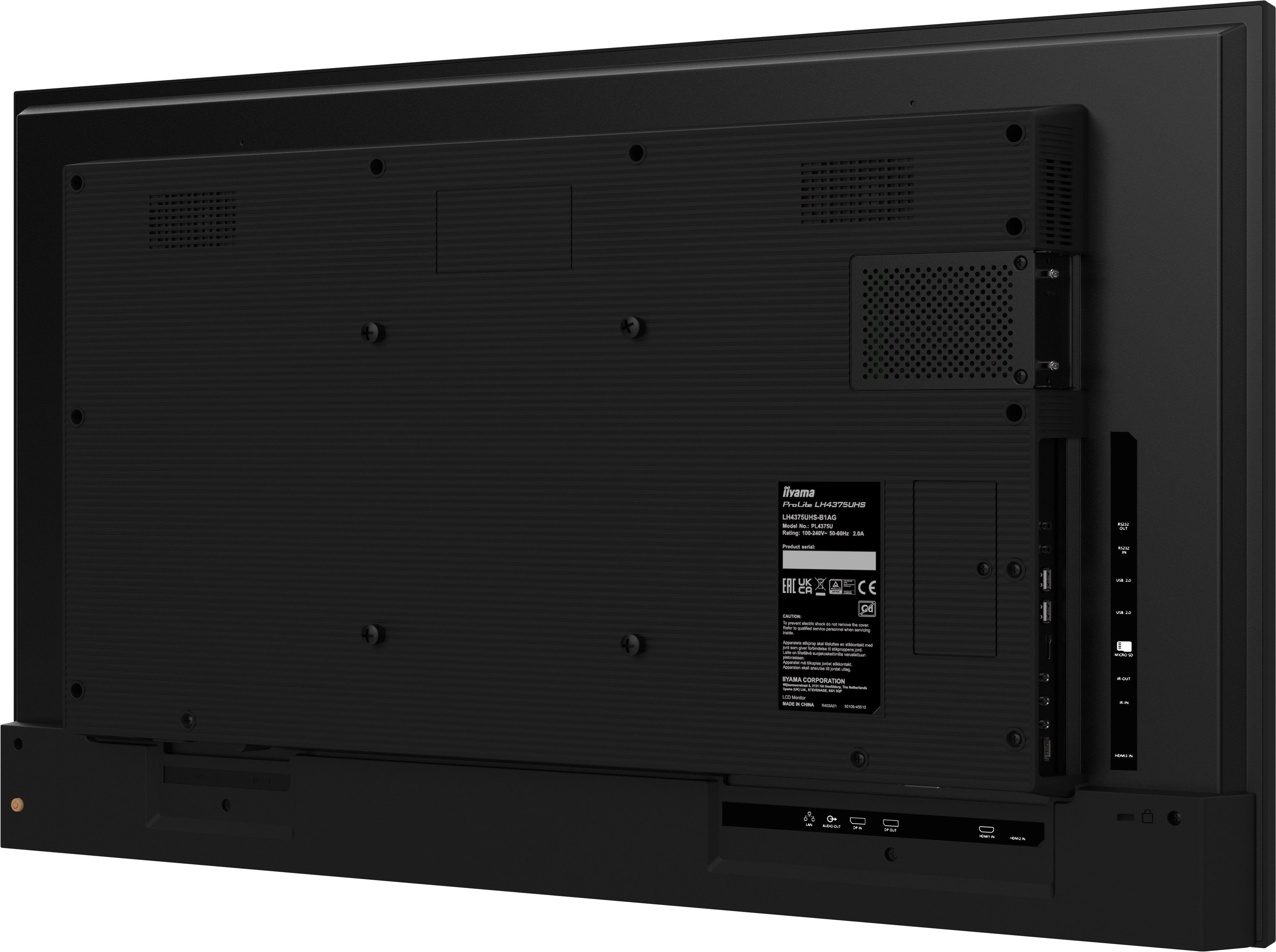 Tft 49,5\"/125,7cm Iiyama Prolite Lh5075uhs 24/7 *Negro* 16:9