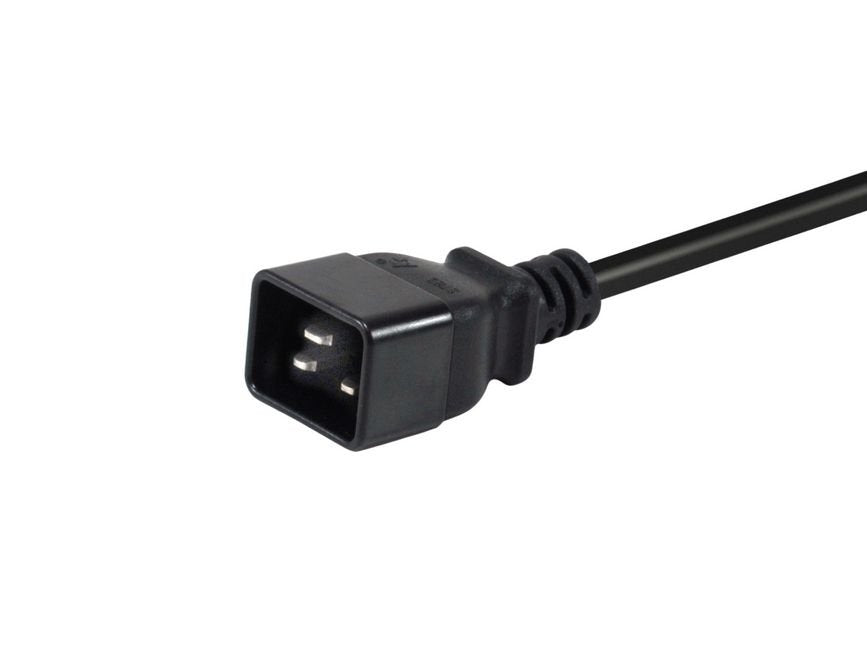 Equip Netzcable Anschl. C20 -> C13 1.80m Negro