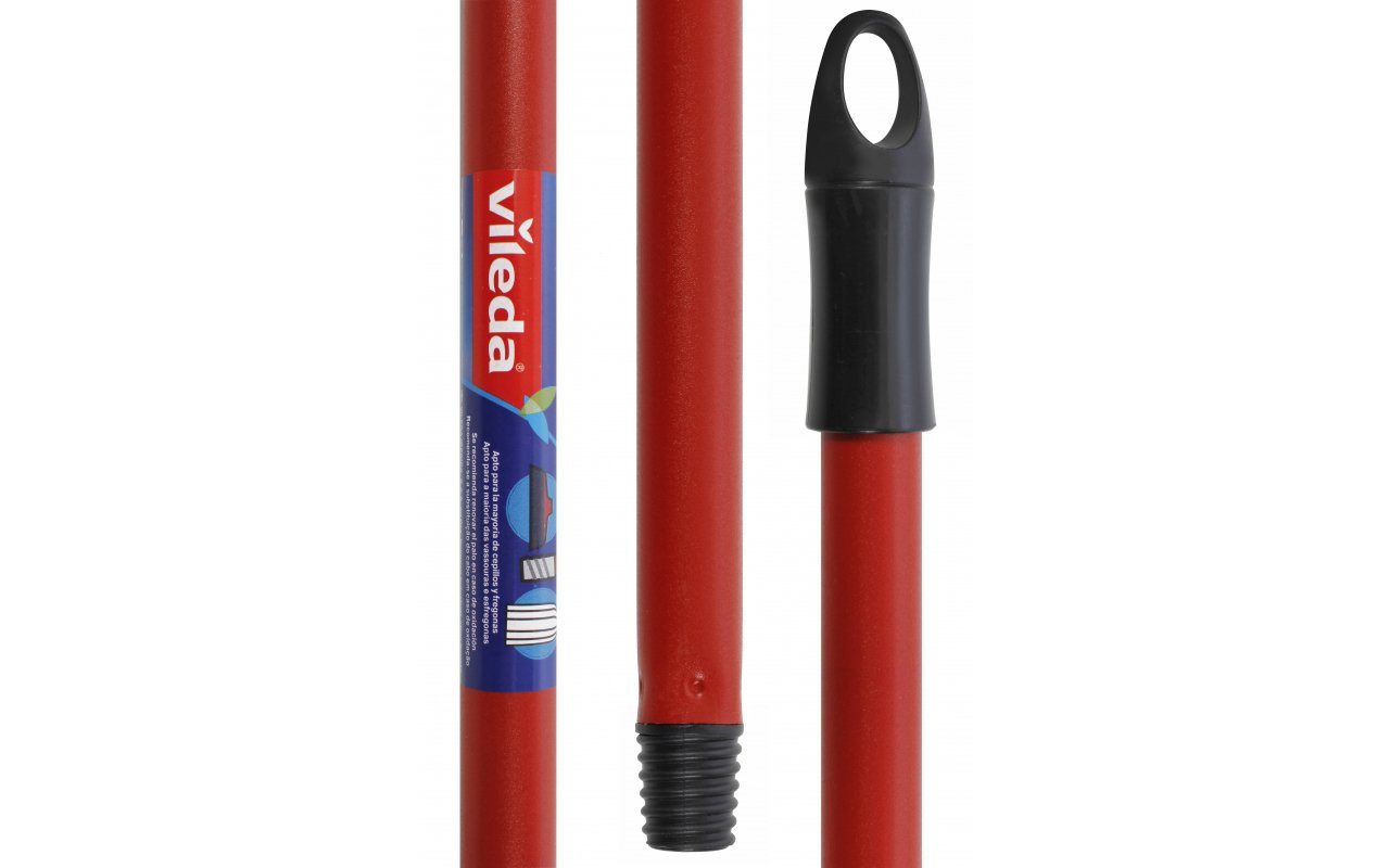 Vileda Palo Metálico 1,40m Rosca Universal Rojo