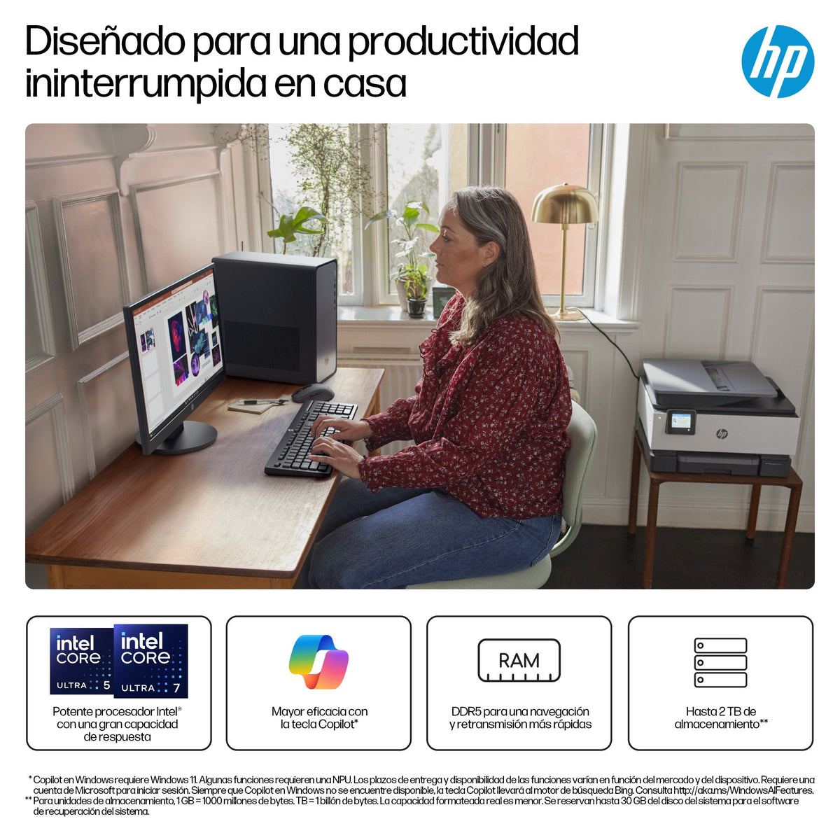 EAN 0199642962361 - HP OmniDesk M02-0021ns Intel® Core™ i5 i5-14400 16 GB DDR5-SDRAM 1 TB SSD FreeDOS Torre PC Plata imagen 8
