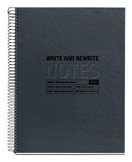 Miquelrius Eco Design Cuaderno Y Block A5 120 Hojas Negro