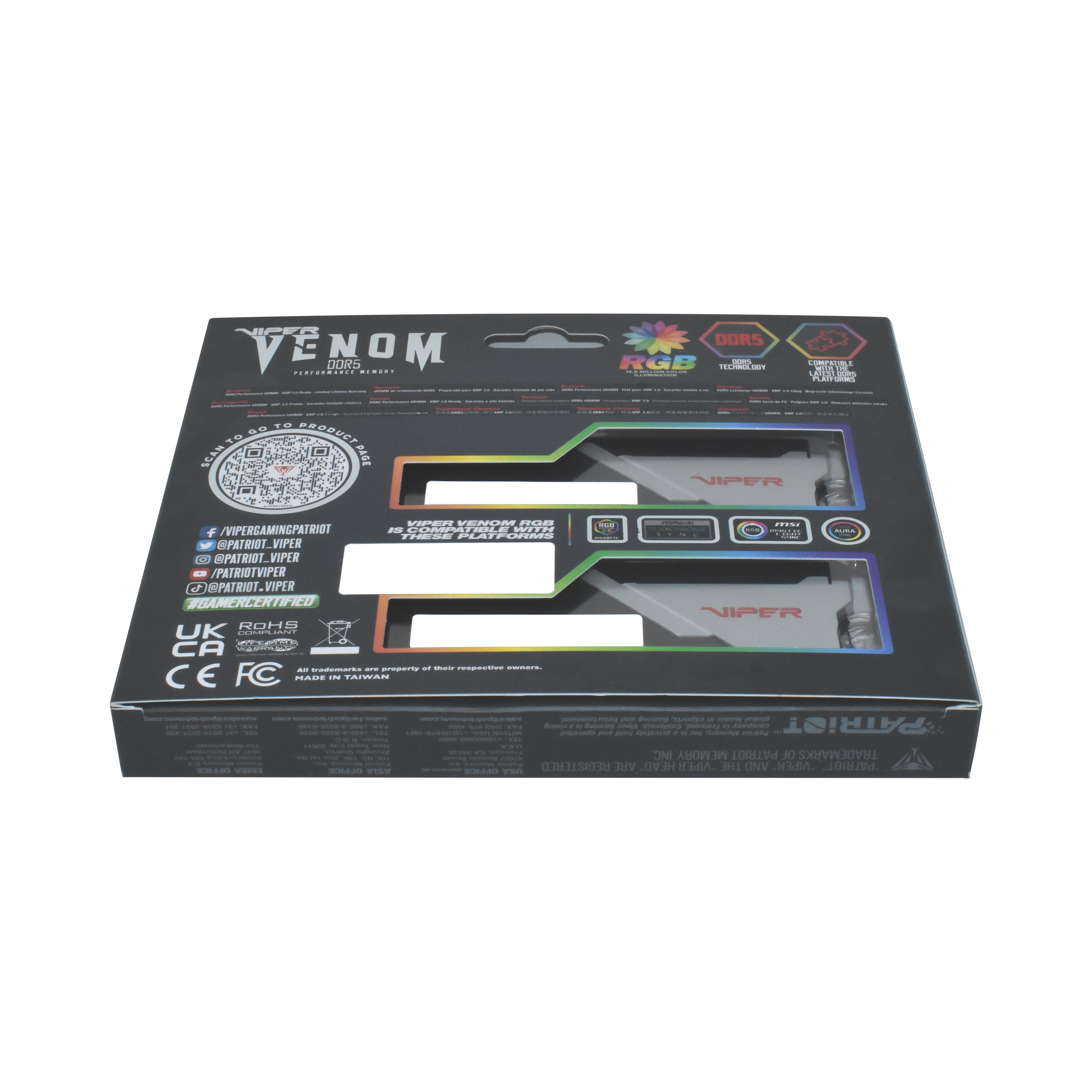 EAN 4711378423594 - Patriot Memory Viper Venom RGB PVVR532G660C34K módulo de memoria 32 GB 2 x 16 GB DDR5 imagen 39