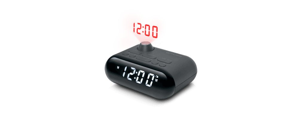 Radio Muse M-179 P Clock With Projection, Black