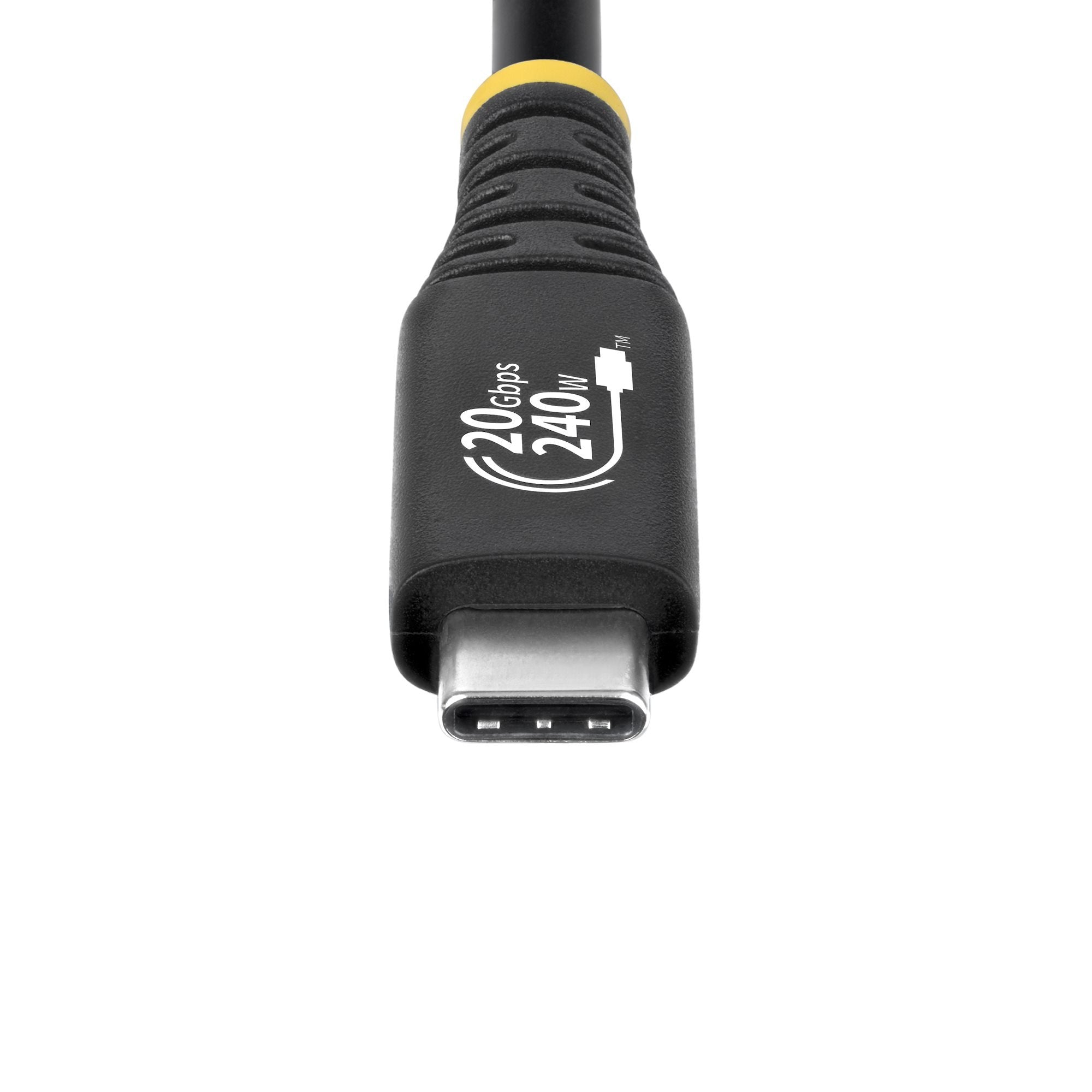 Cable Startech.Com Usb Usb-C (M) A Usb-C (M) Usb4 / Thunderbolt 3 / Thunderbolt 4 / Displayport 1.4 2 M Admite 4k120hz Resistente Rango De Potencia Ampliado (Epr) Admite Suministro De Carga 3 1 Flexible Negro
