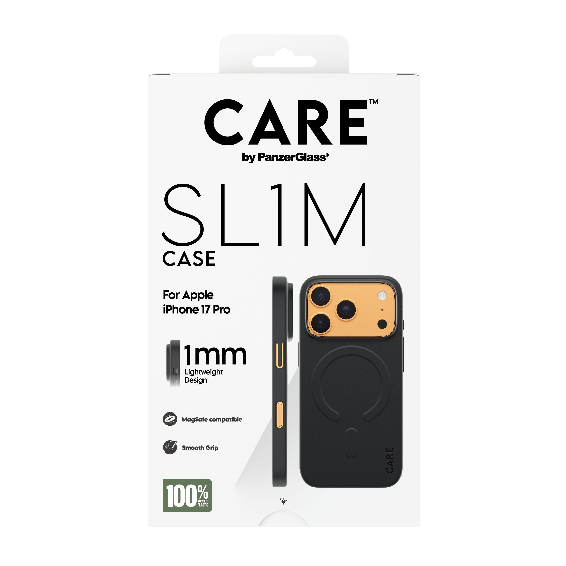 Panzerglass Care Sl1m Case Black W. Magsafe Ip 17 Pro
