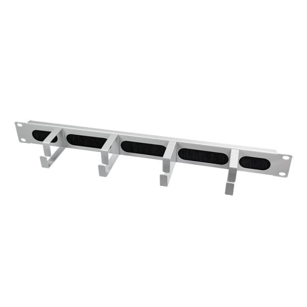 Panel De Gemión De Cables Logilink De 19", 4 Soportes De Acero Y Tira De Cepillos