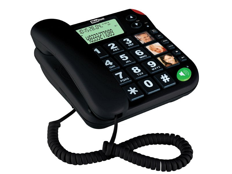 EAN 5908235972039 - MaxCom KXT480CZ teléfono Teléfono analógico Identificador de llamadas Negro imagen 1