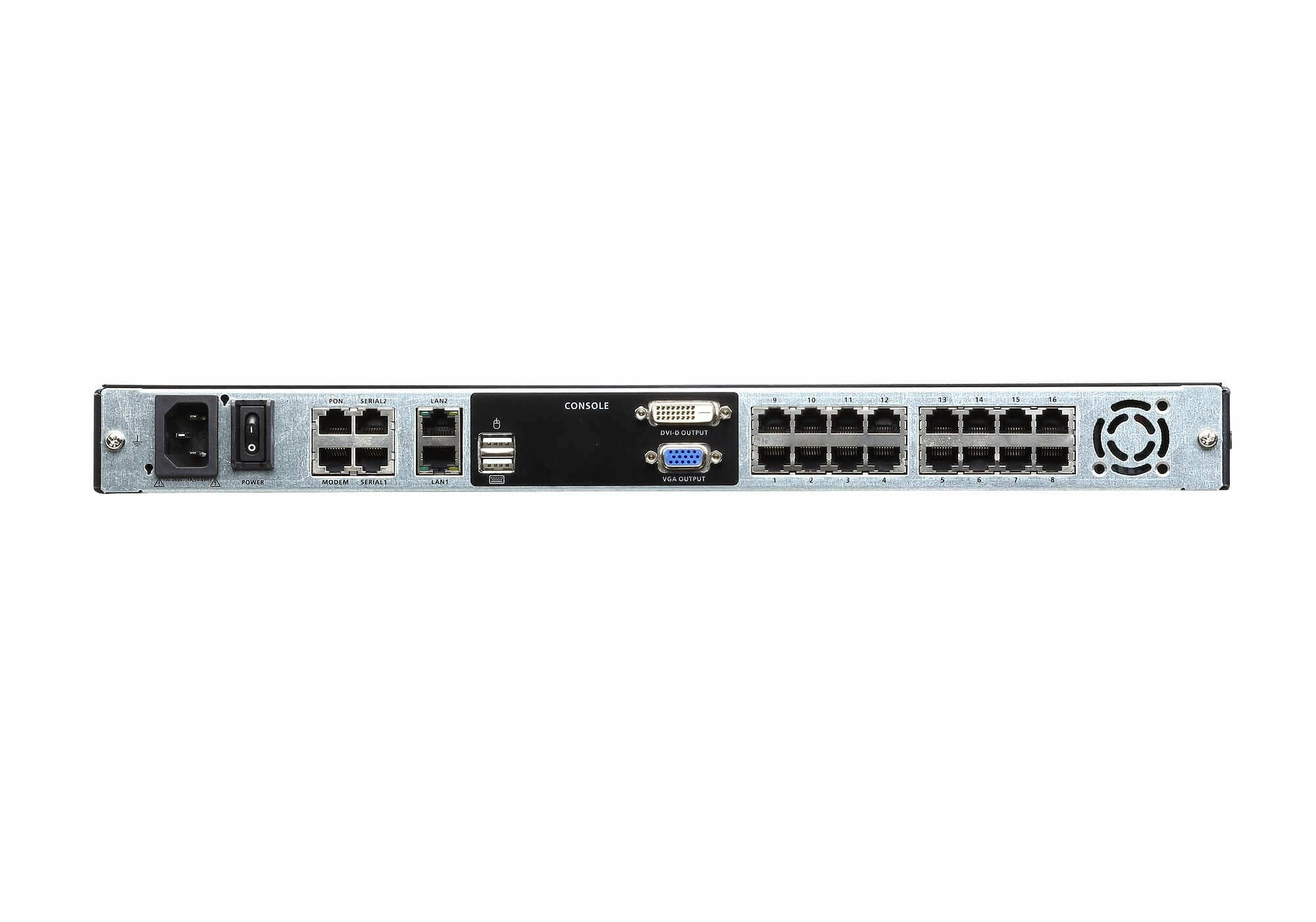 Aten 16-Puertos 19 Lcd Cat5e/6 Kvm Sobre Ip Switch 1 Local / 1 Remoto (Dual Rail) (Kl1116vn-Axa-Xg)