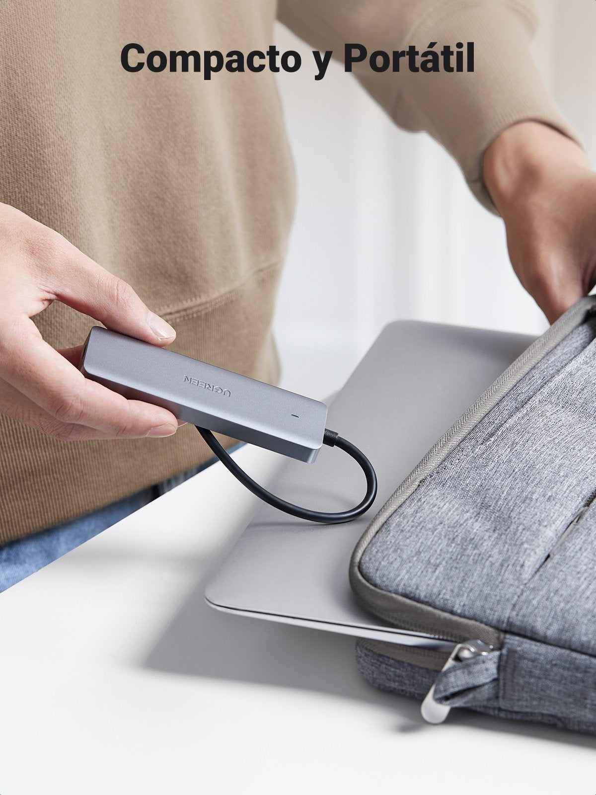 Hub Ugreen 50985 De Interfaz Usb 3.2 Gen 1 (3.1 Gen 1) Type-A 5000 Mbit/S Plata