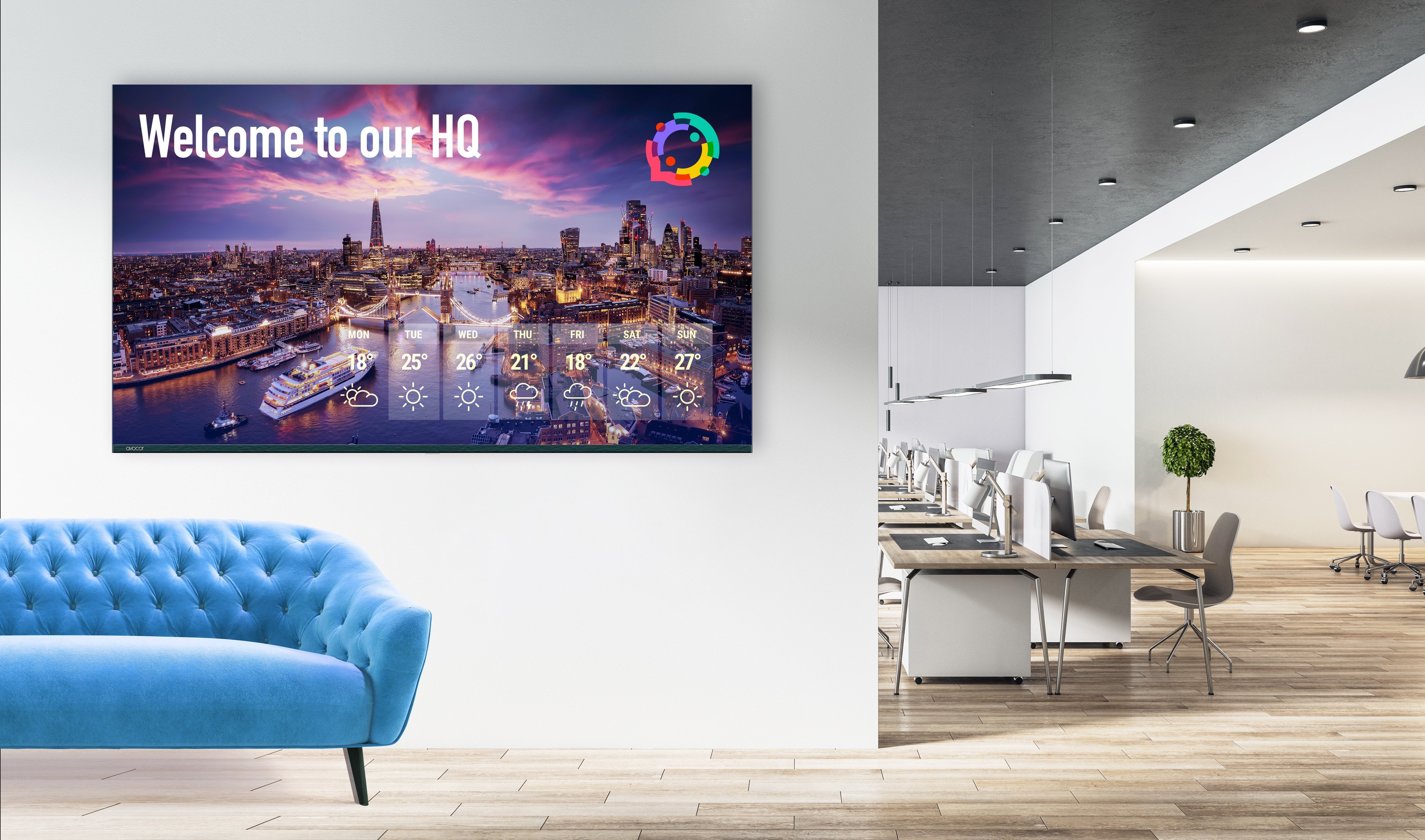 Avocor Avk-9810 Pantalla De Señalización 2,49 M (98") Led Wifi 450 Cd / M² 4k Ultra Hd Procesador Incorporado Android 16/7