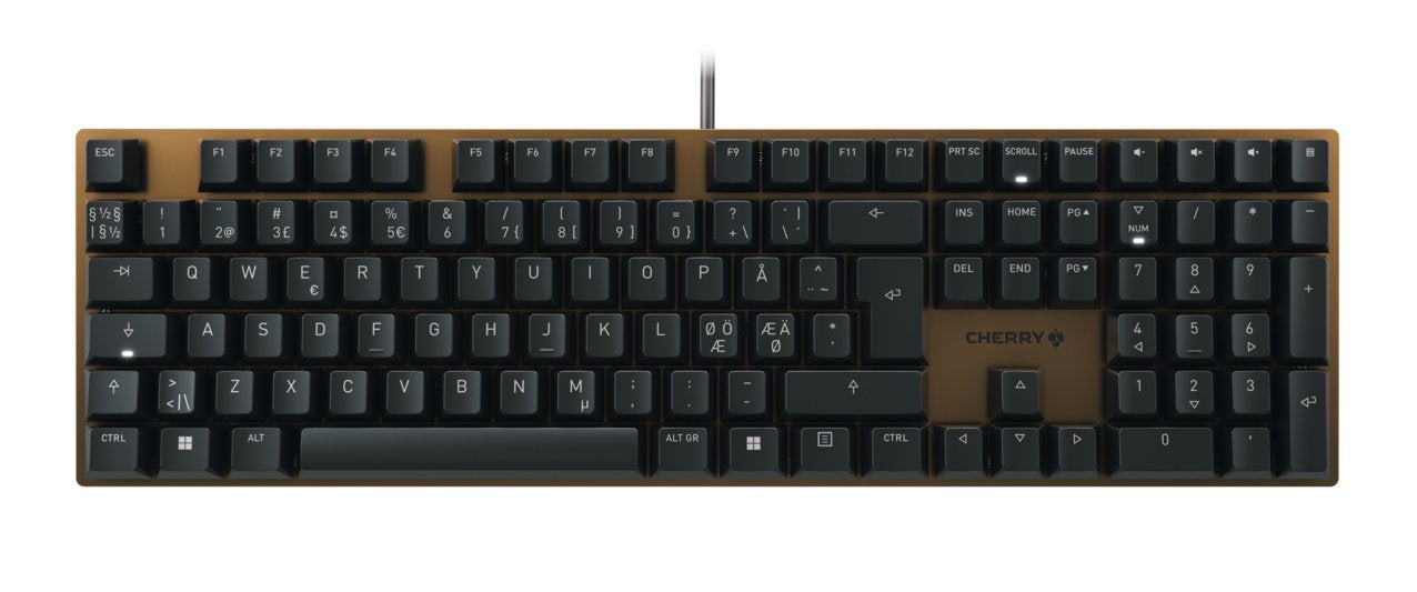 EAN 4025112120138 - CHERRY KC 200 MX teclado Juego USB QWERTY Nórdico Negro, Bronce imagen 1
