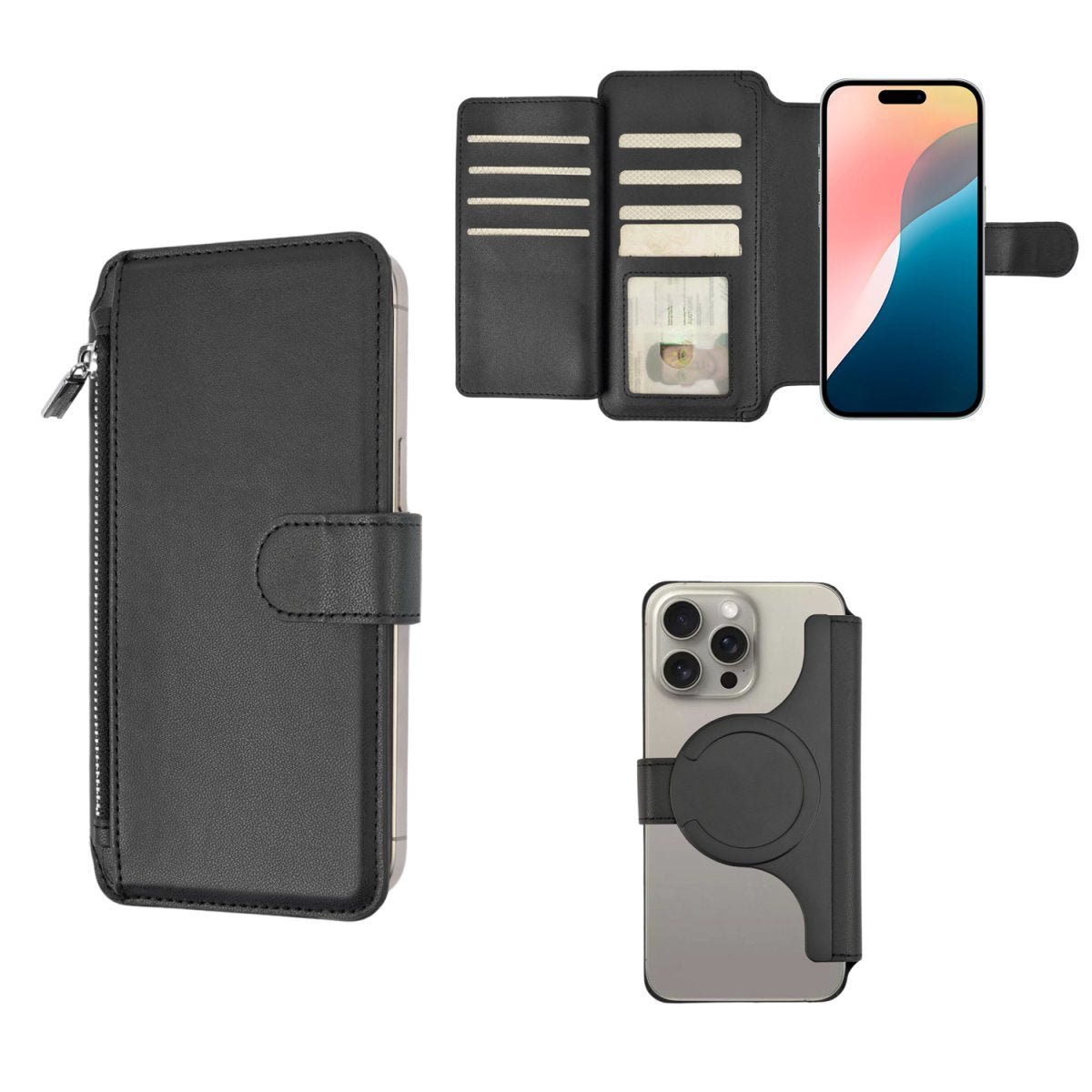 4smarts Universal Magnet Wallet Coincaddy Xl. Schwarz